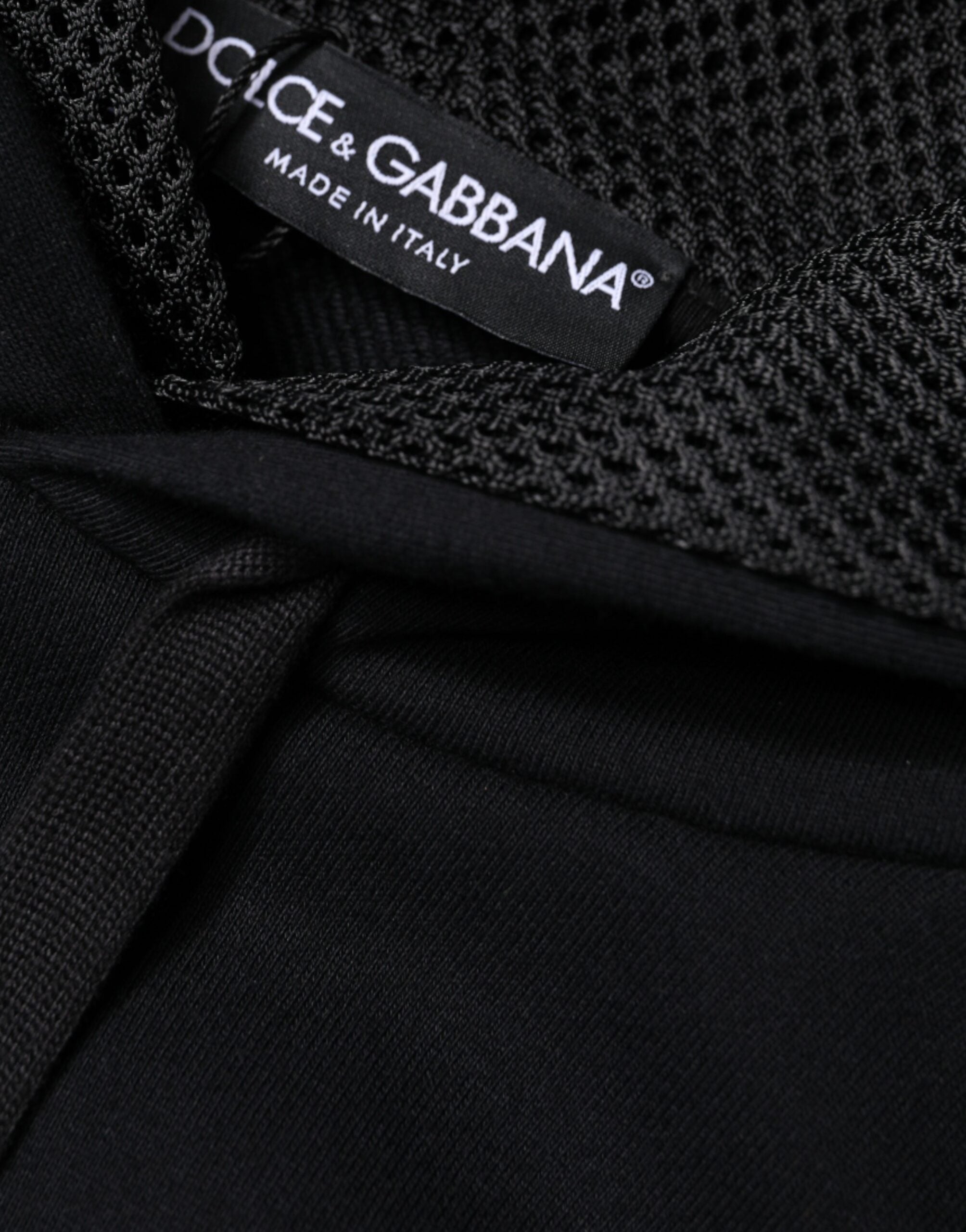 Dolce & Gabbana Black Hooded Pullover Men Sweatshirt Sweater -   -  Dolce & Gabbana.