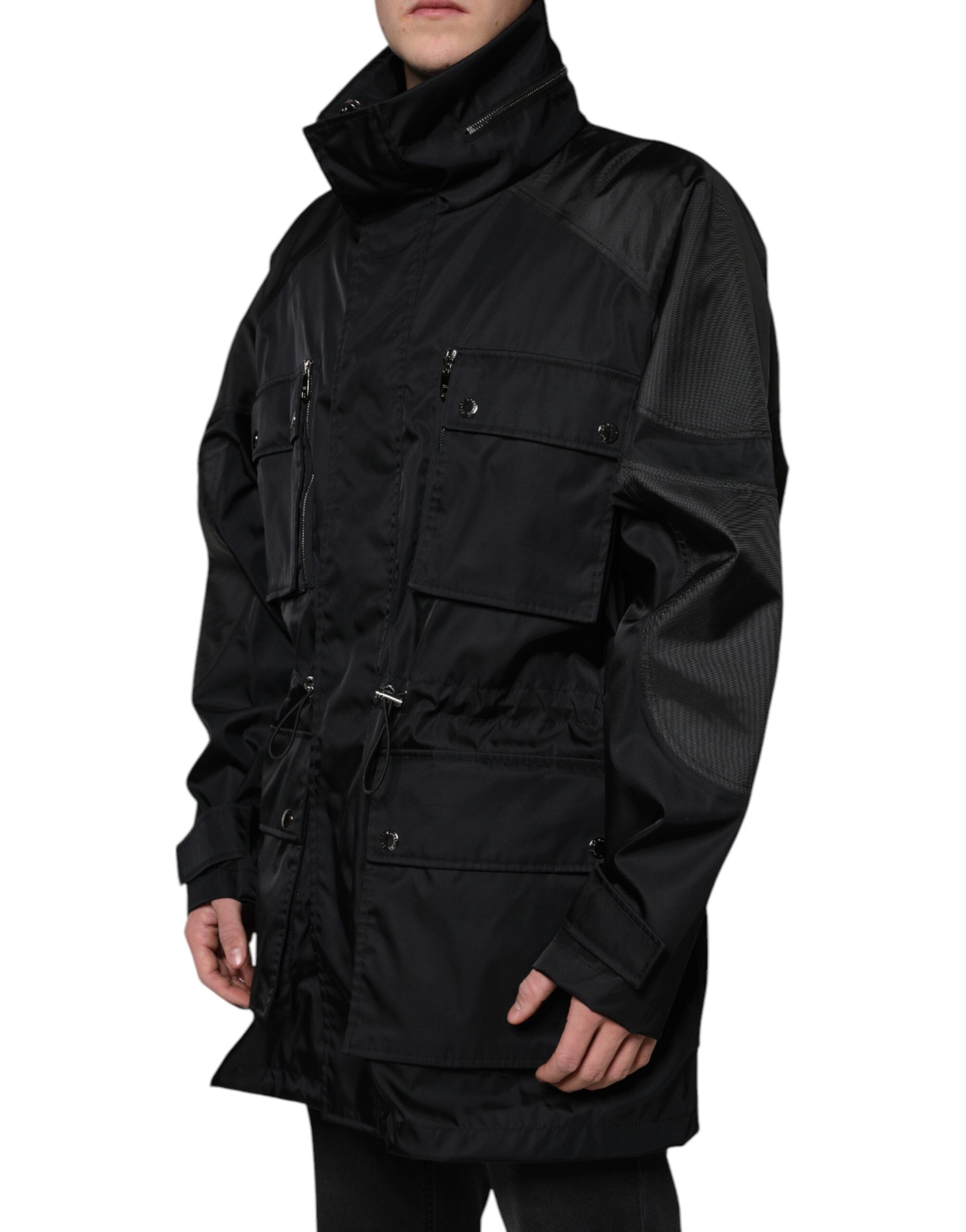 Dolce & Gabbana Black Nylon Winter Men Parka Coat Jacket -   -  Dolce & Gabbana.