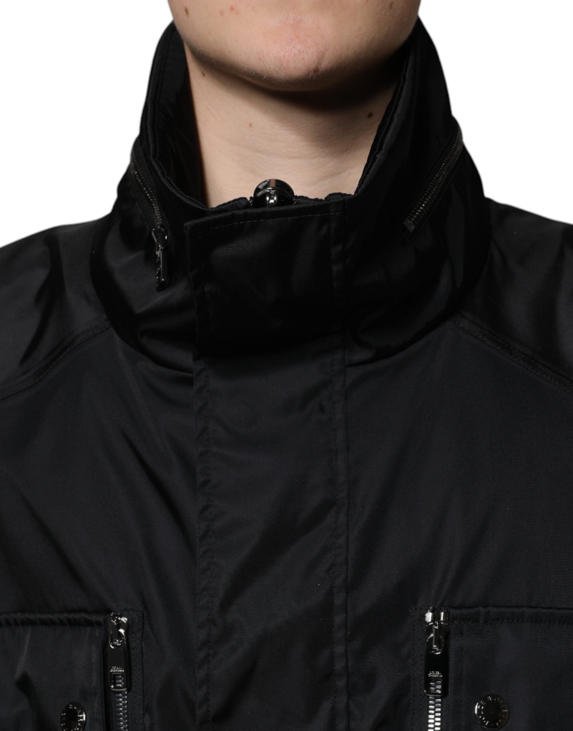 Dolce & Gabbana Black Nylon Winter Men Parka Coat Jacket -   -  Dolce & Gabbana.