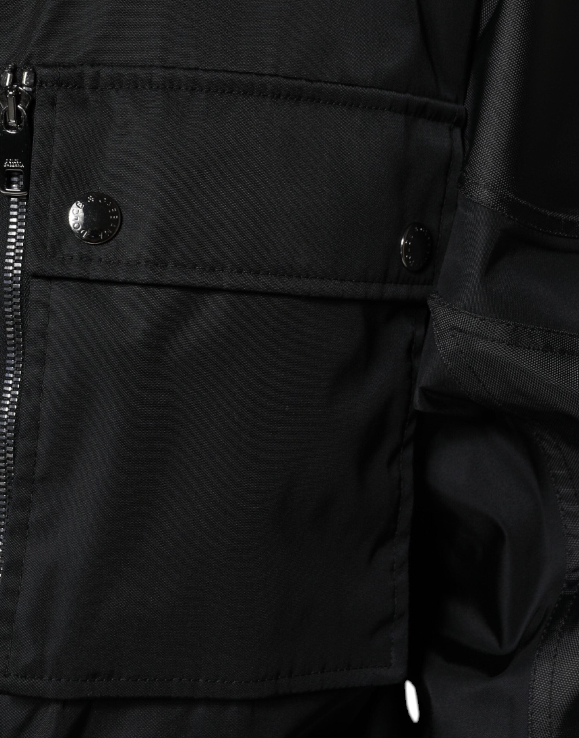 Dolce & Gabbana Black Nylon Winter Men Parka Coat Jacket -   -  Dolce & Gabbana.