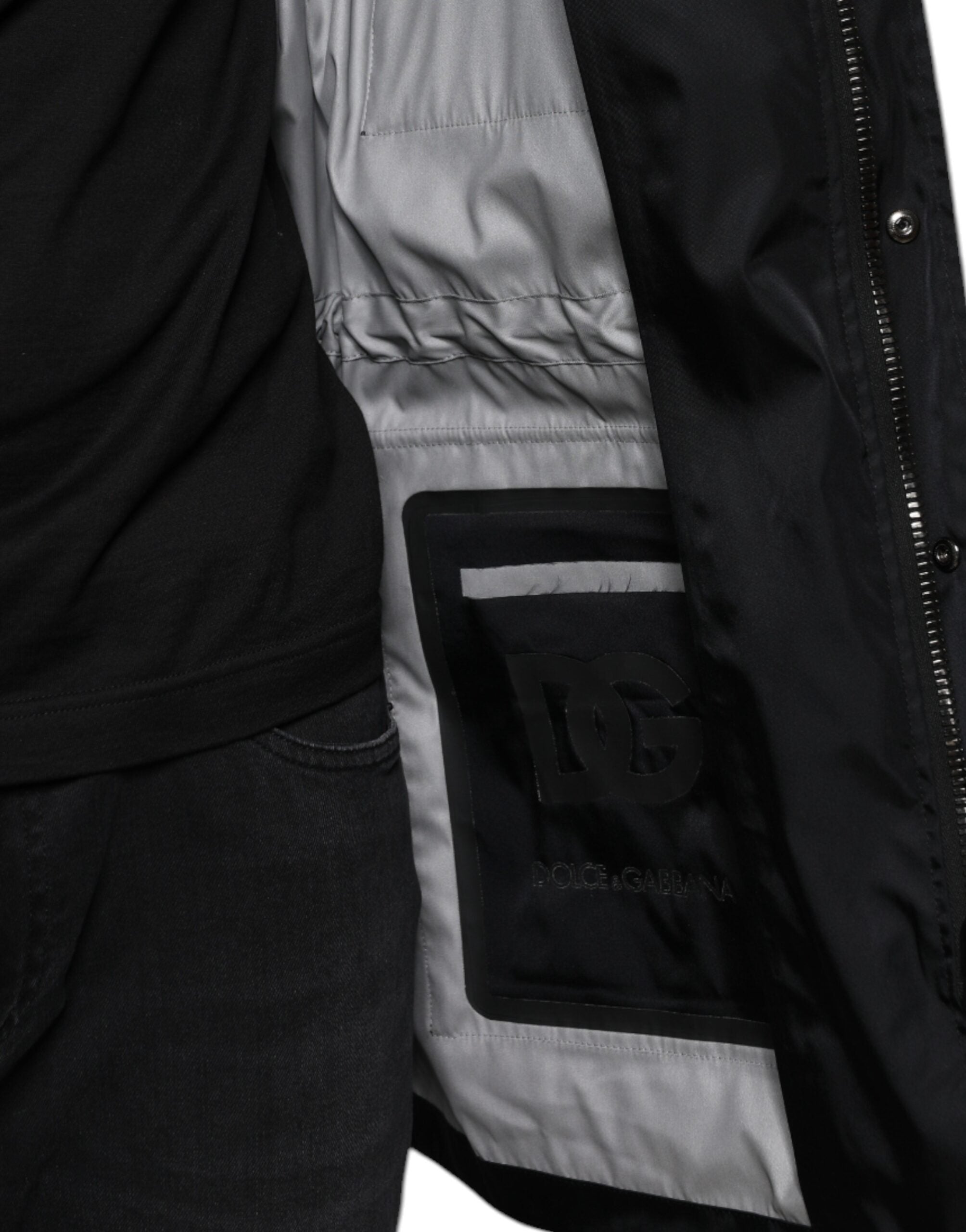 Dolce & Gabbana Black Nylon Winter Men Parka Coat Jacket -   -  Dolce & Gabbana.