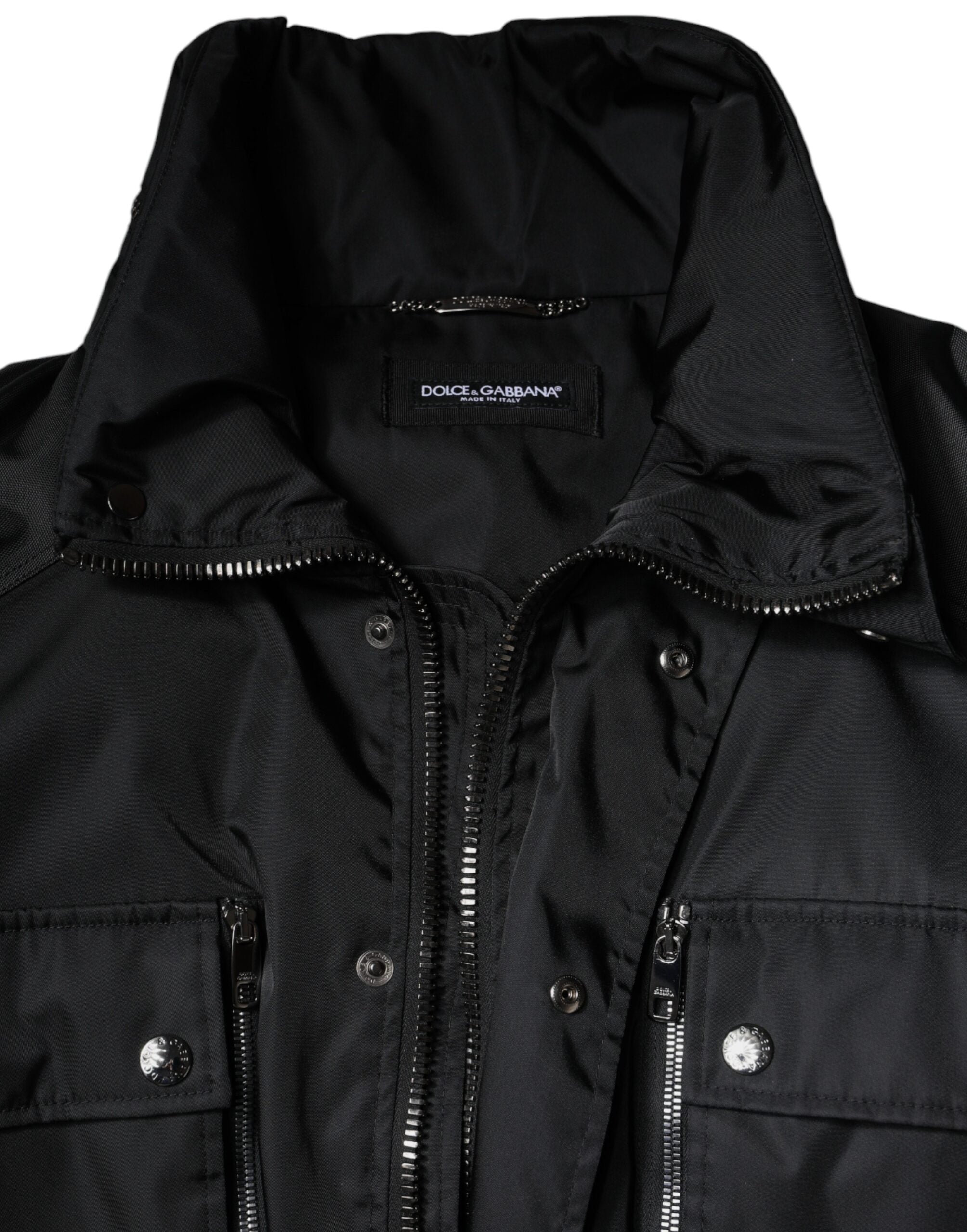 Dolce & Gabbana Black Nylon Winter Men Parka Coat Jacket -   -  Dolce & Gabbana.