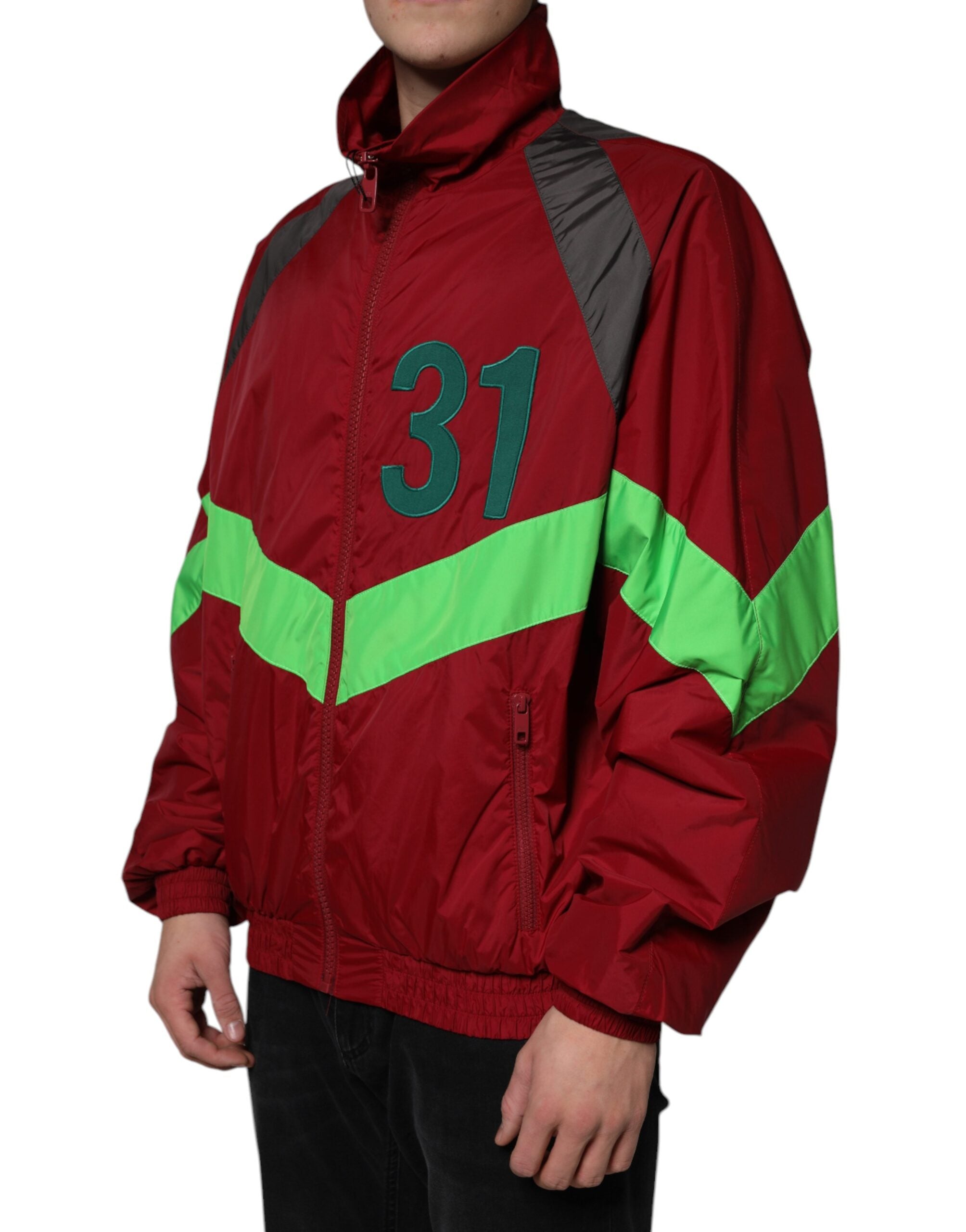 Dolce & Gabbana Multicolor Nylon Full Zip Windbreaker Jacket -   -  Dolce & Gabbana.