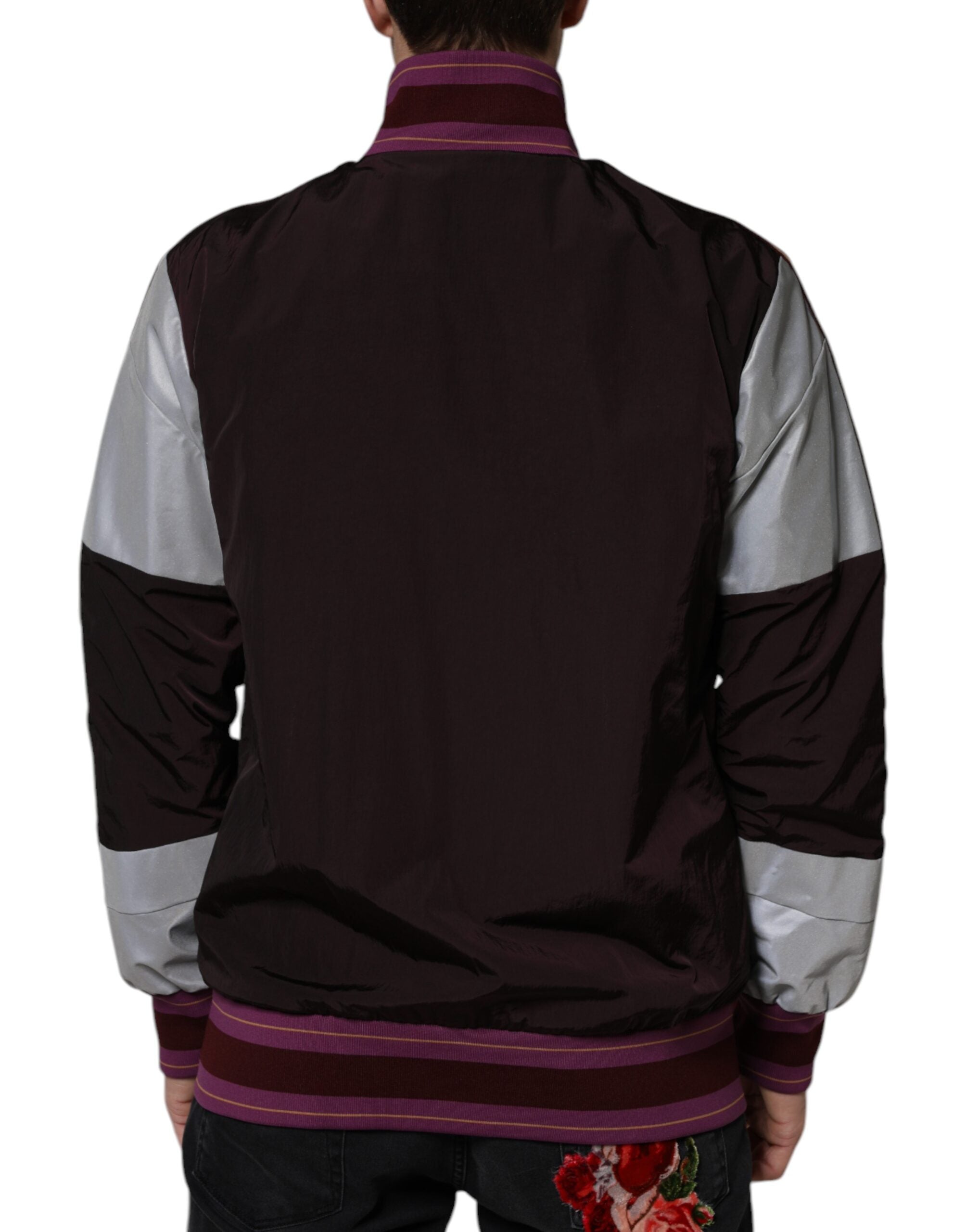 Dolce & Gabbana Multicolor Full Zip Jersey Men Bomber Jacket -   -  Dolce & Gabbana.
