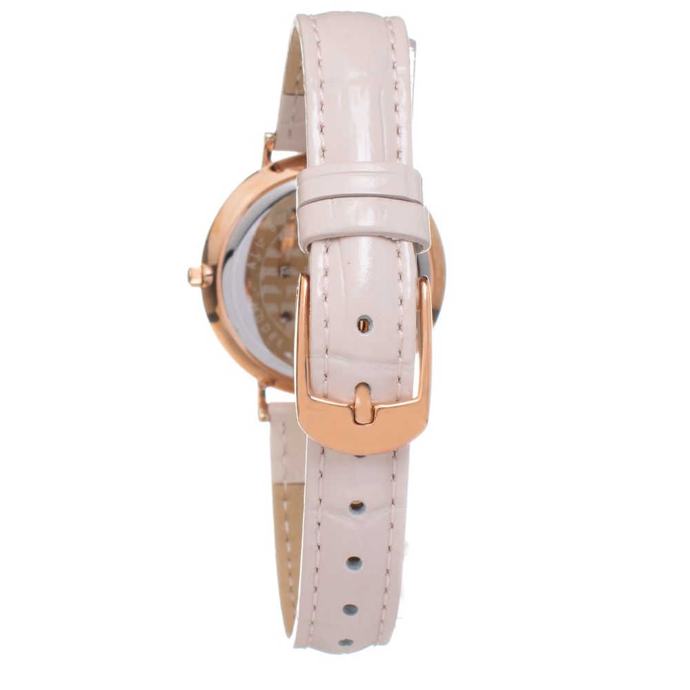 Folli Follie Beige Leather Watch -   -  Folli Follie.