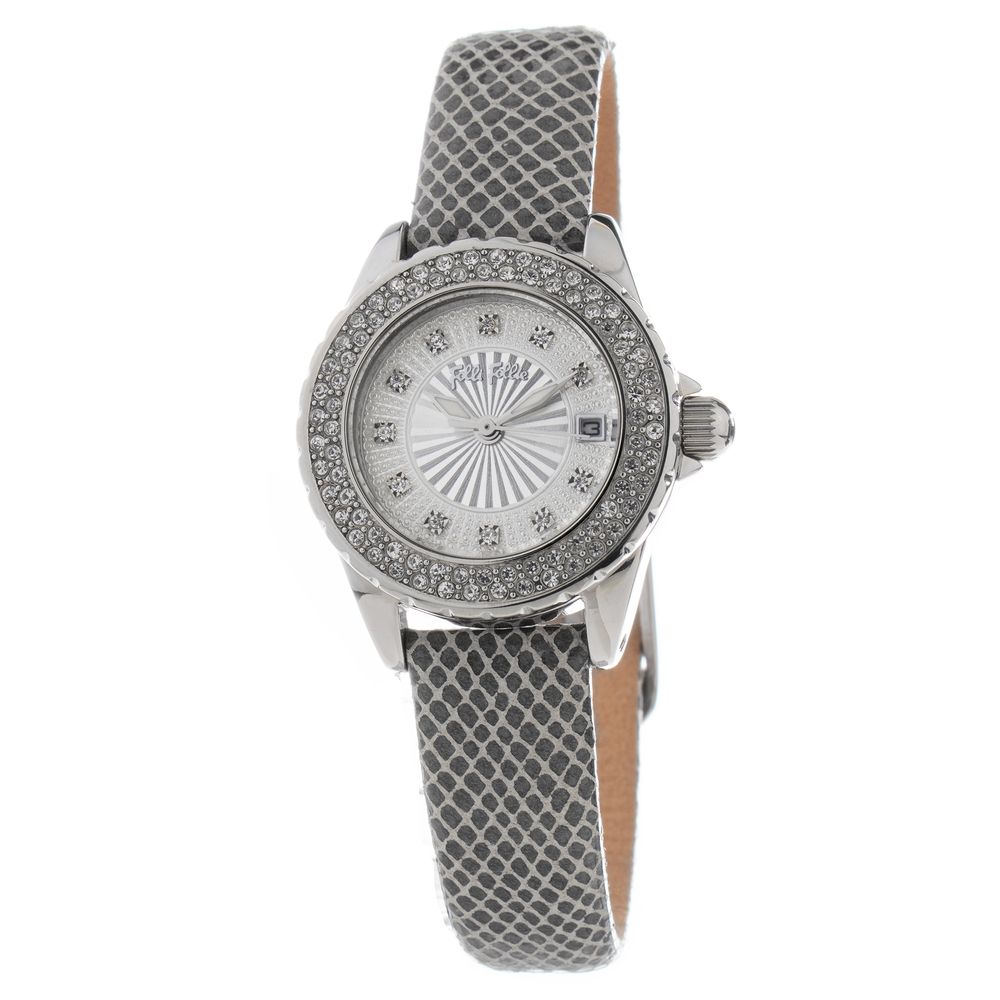 Folli Follie Gray Leather Watch -   -  Folli Follie.