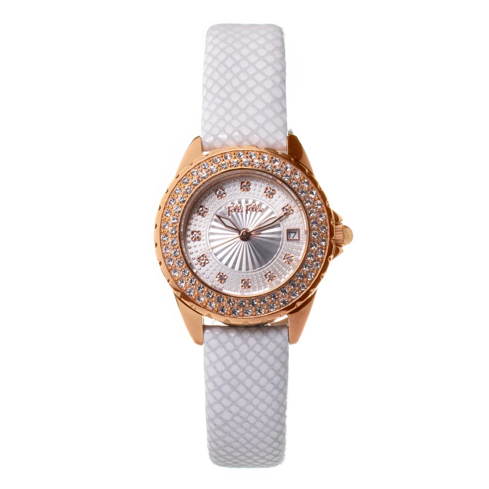 Folli Follie White Leather Watch -   -  Folli Follie.
