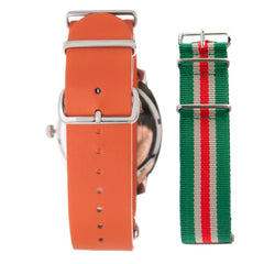 Folli Follie Orange Leather Watch -   -  Folli Follie.