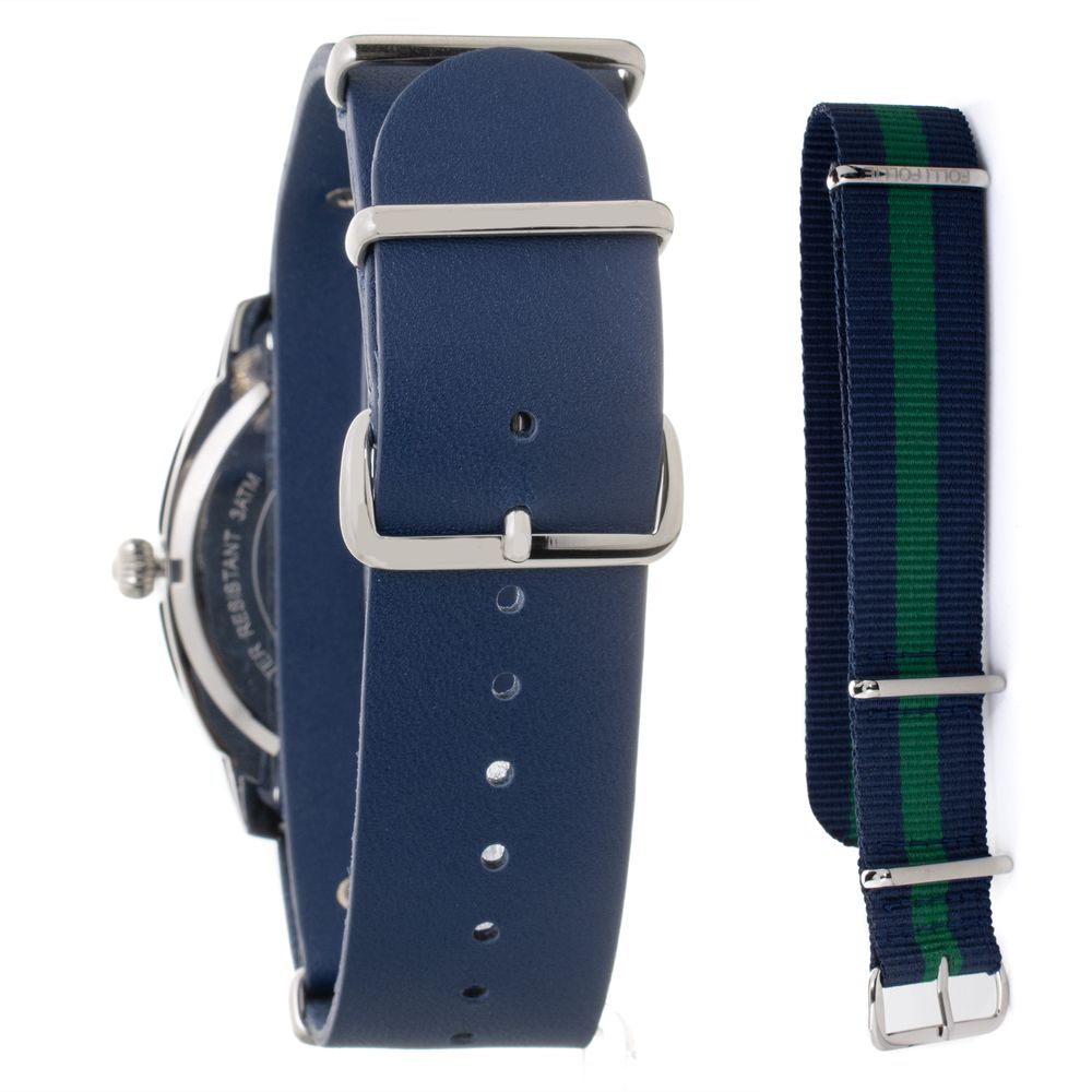 Folli Follie Blue Leather Watch -   -  Folli Follie.