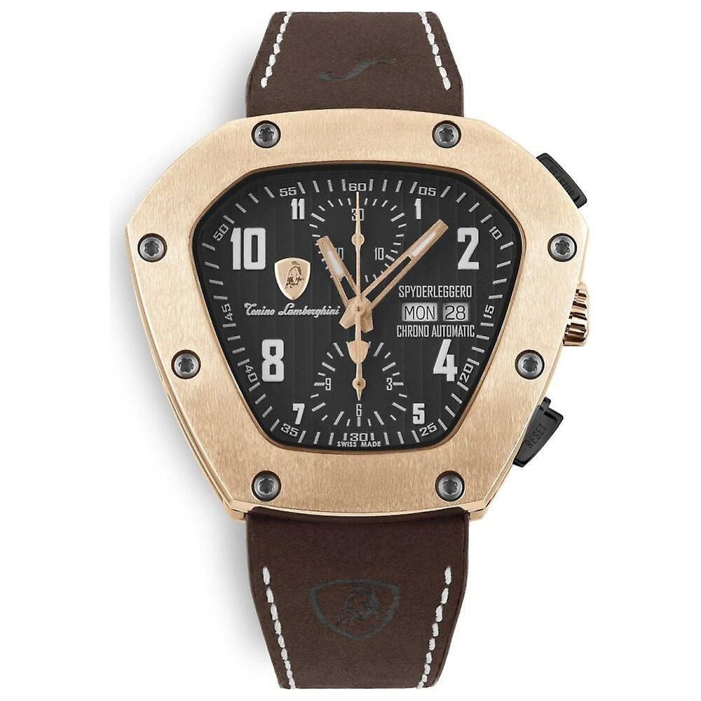 Lamborghini Black Leather Watch -   -  Lamborghini.