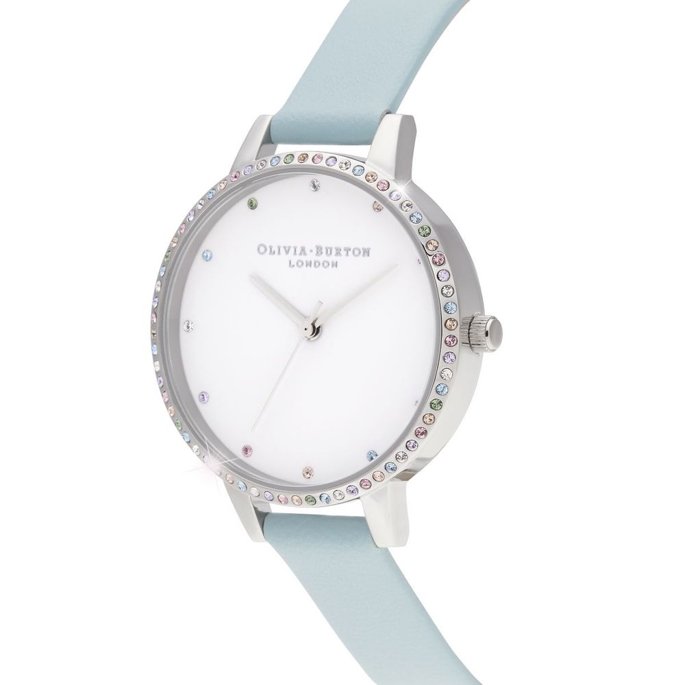 Olivia Burton Blue Artificial Leather Watch -   -  Olivia Burton.