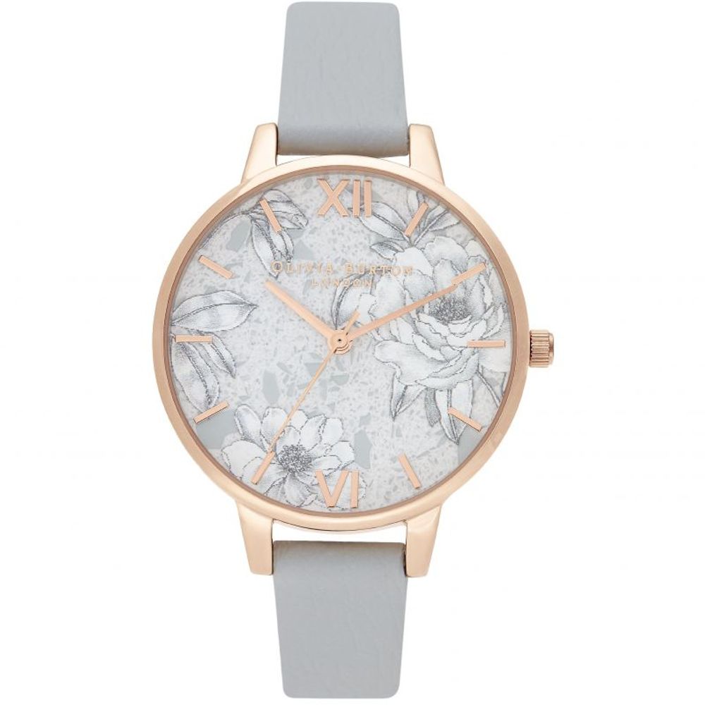 Olivia Burton Gray Artificial Leather Watch -   -  Olivia Burton.
