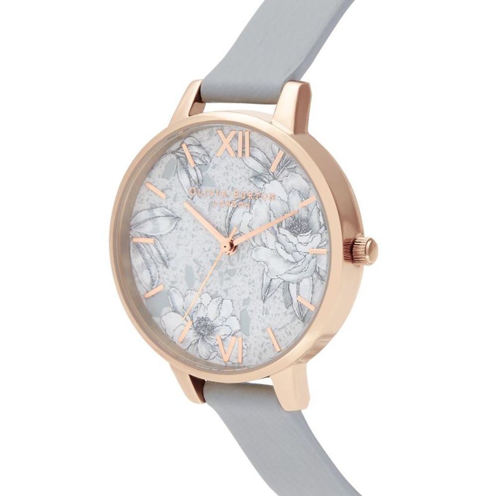 Olivia Burton Gray Artificial Leather Watch -   -  Olivia Burton.