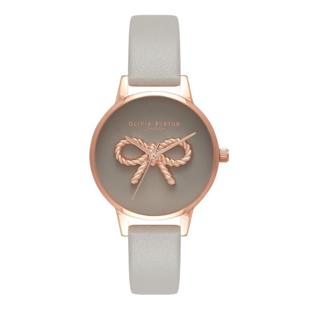 Olivia Burton Gray Artificial Leather Watch -   -  Olivia Burton.