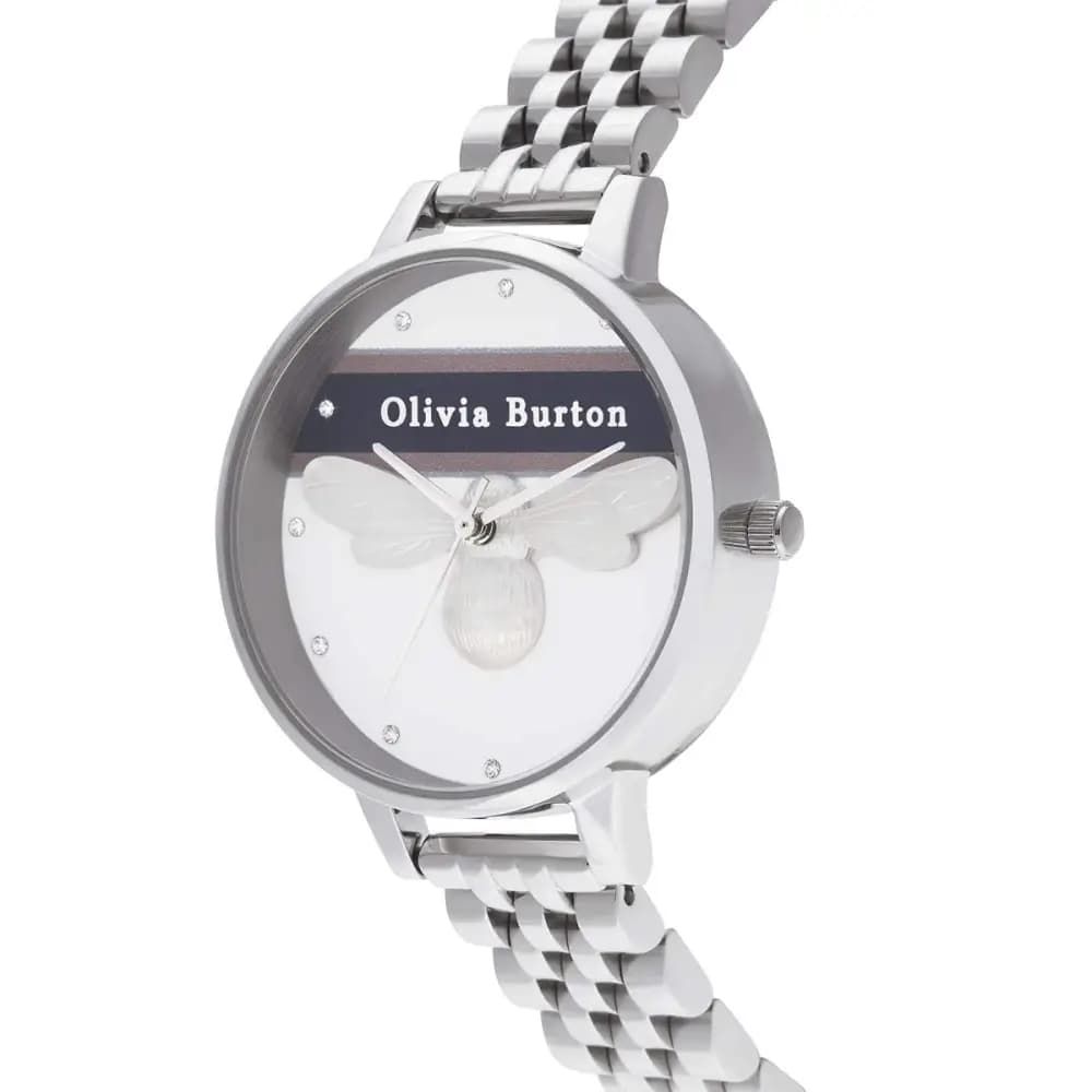 Olivia Burton Silver Stainless Steel Watch -   -  Olivia Burton.