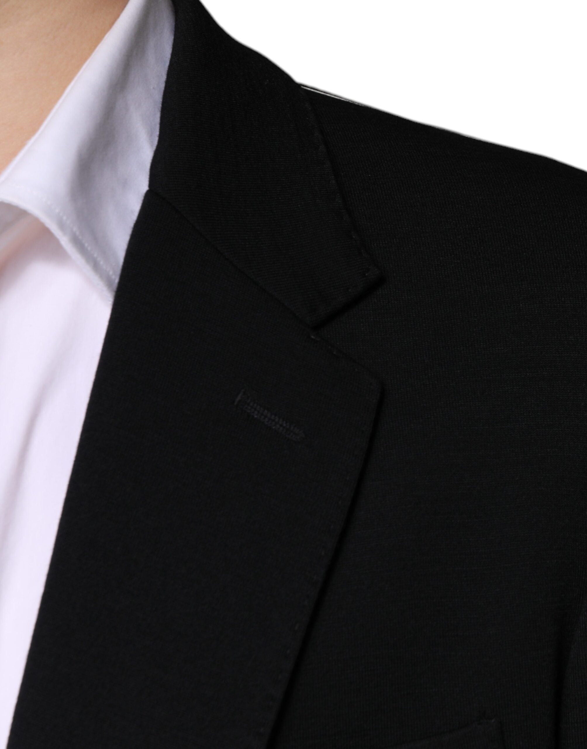 Dolce & Gabbana Black Wool Single Breasted Formal Blazer -   -  Dolce & Gabbana.