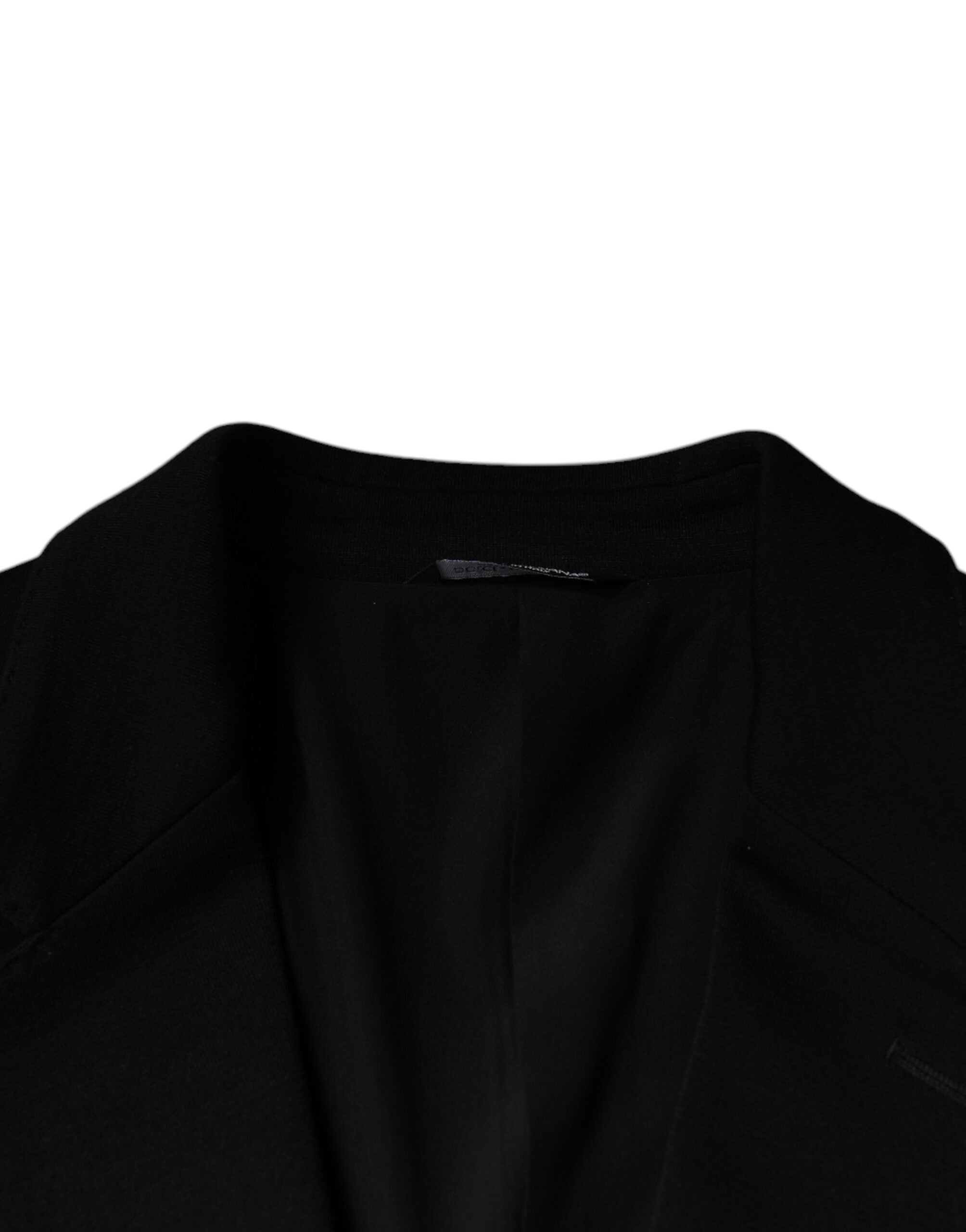 Dolce & Gabbana Black Wool Single Breasted Formal Blazer -   -  Dolce & Gabbana.