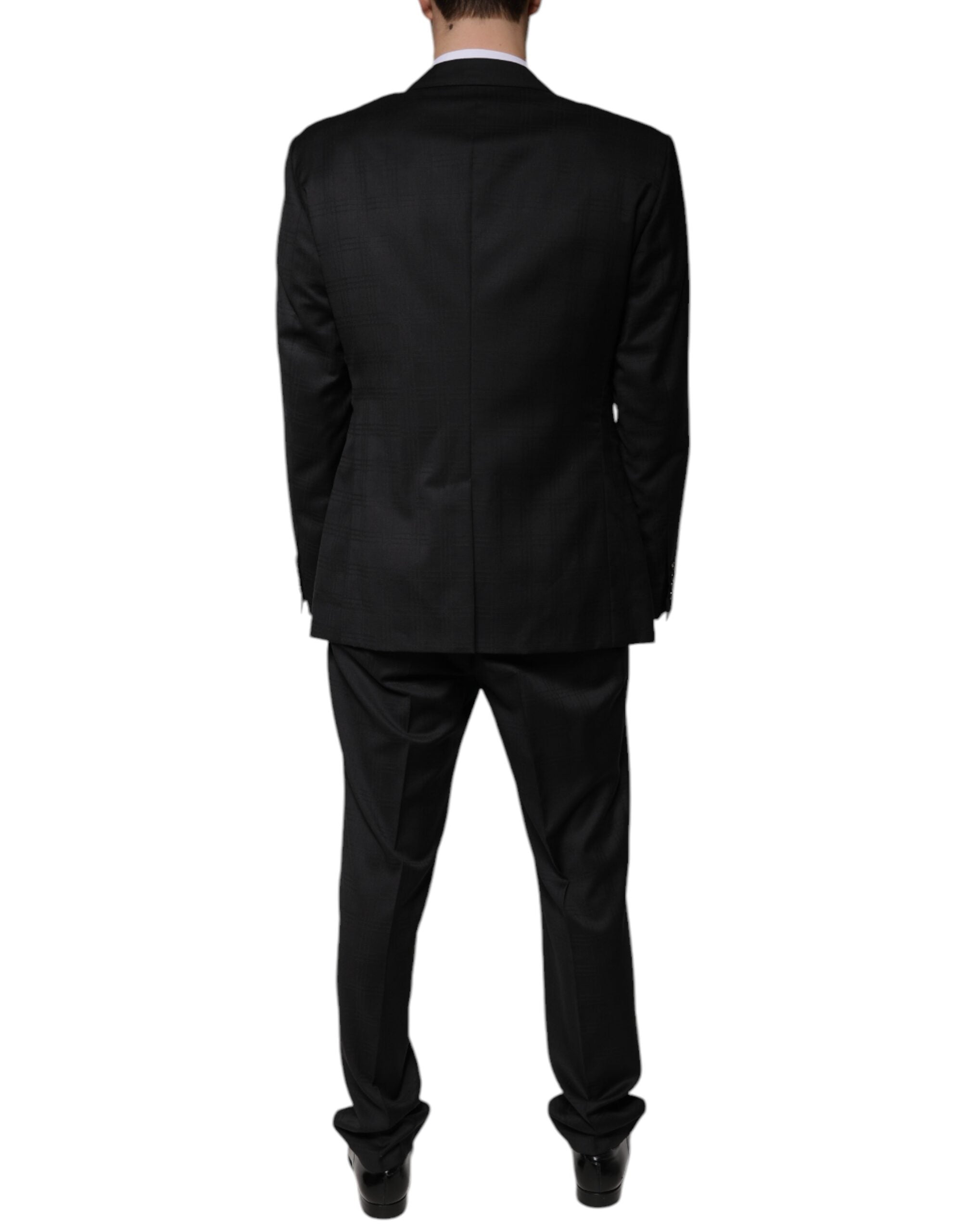 Dolce & Gabbana Black Wool Single Breasted Formal Suit -   -  Dolce & Gabbana.