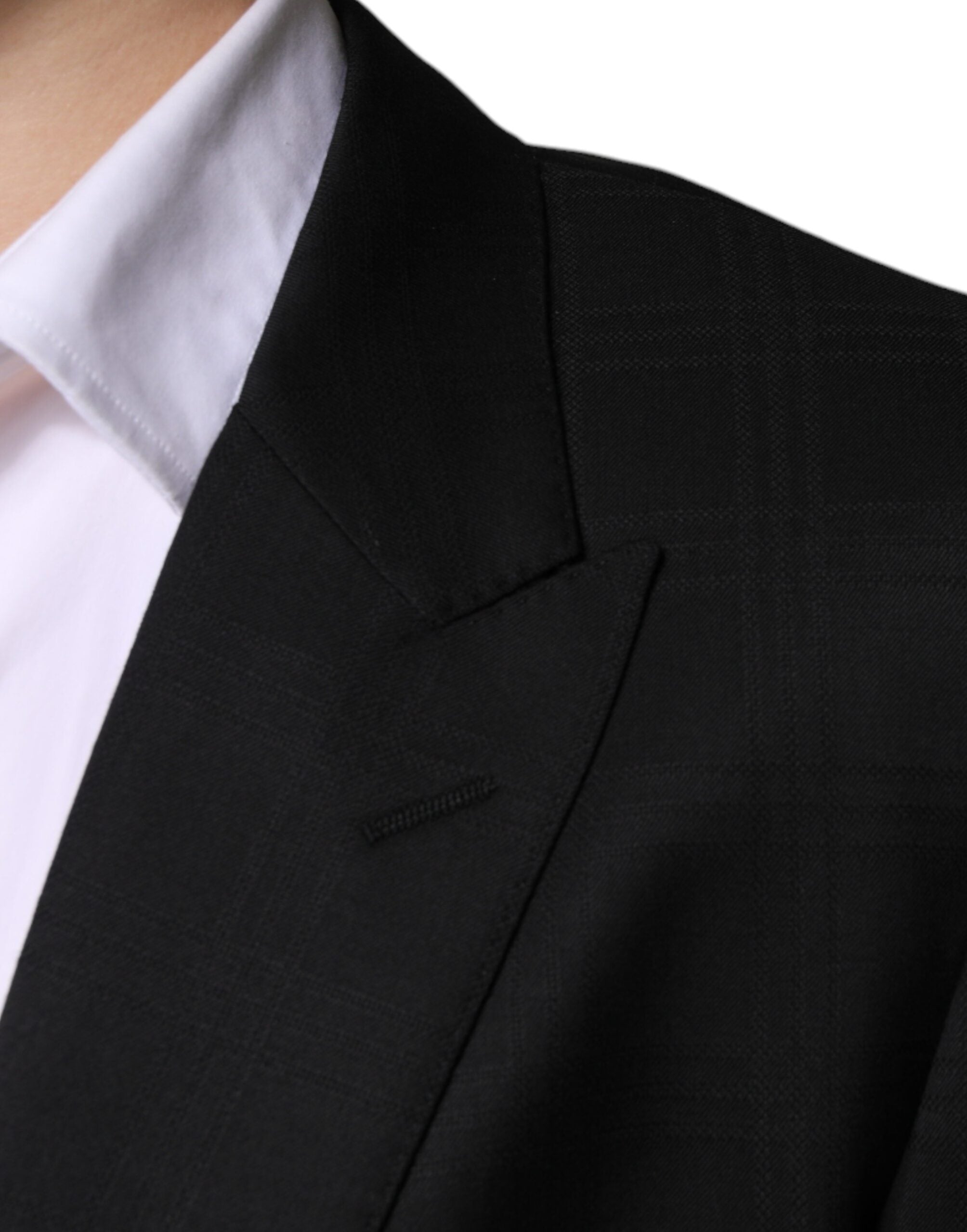 Dolce & Gabbana Black Wool Single Breasted Formal Suit -   -  Dolce & Gabbana.