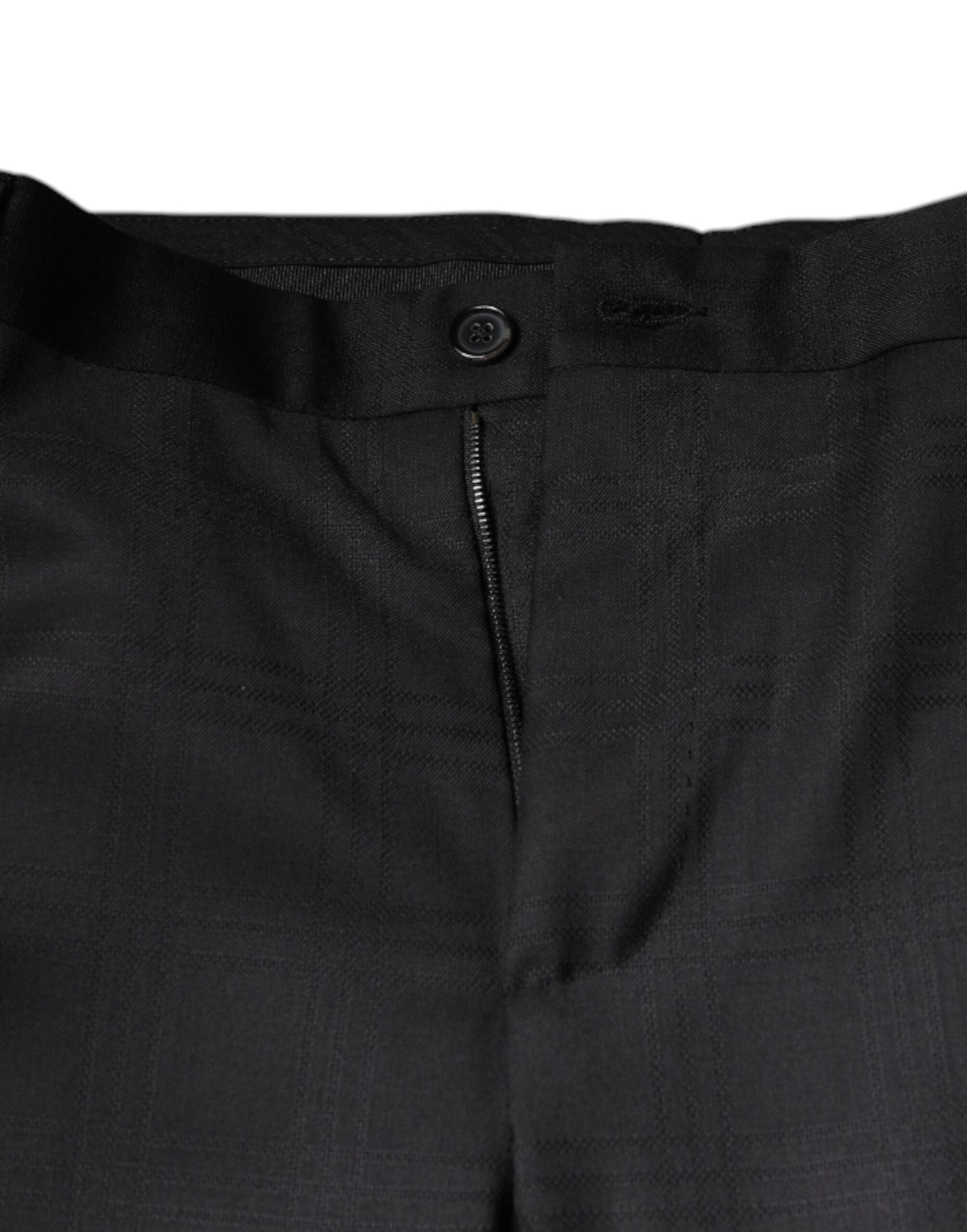 Dolce & Gabbana Black Wool Single Breasted Formal Suit -   -  Dolce & Gabbana.