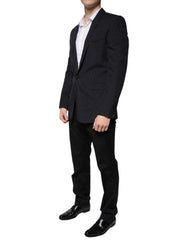 Dolce & Gabbana Black Stripe Single Breasted Formal Suit -   -  Dolce & Gabbana.