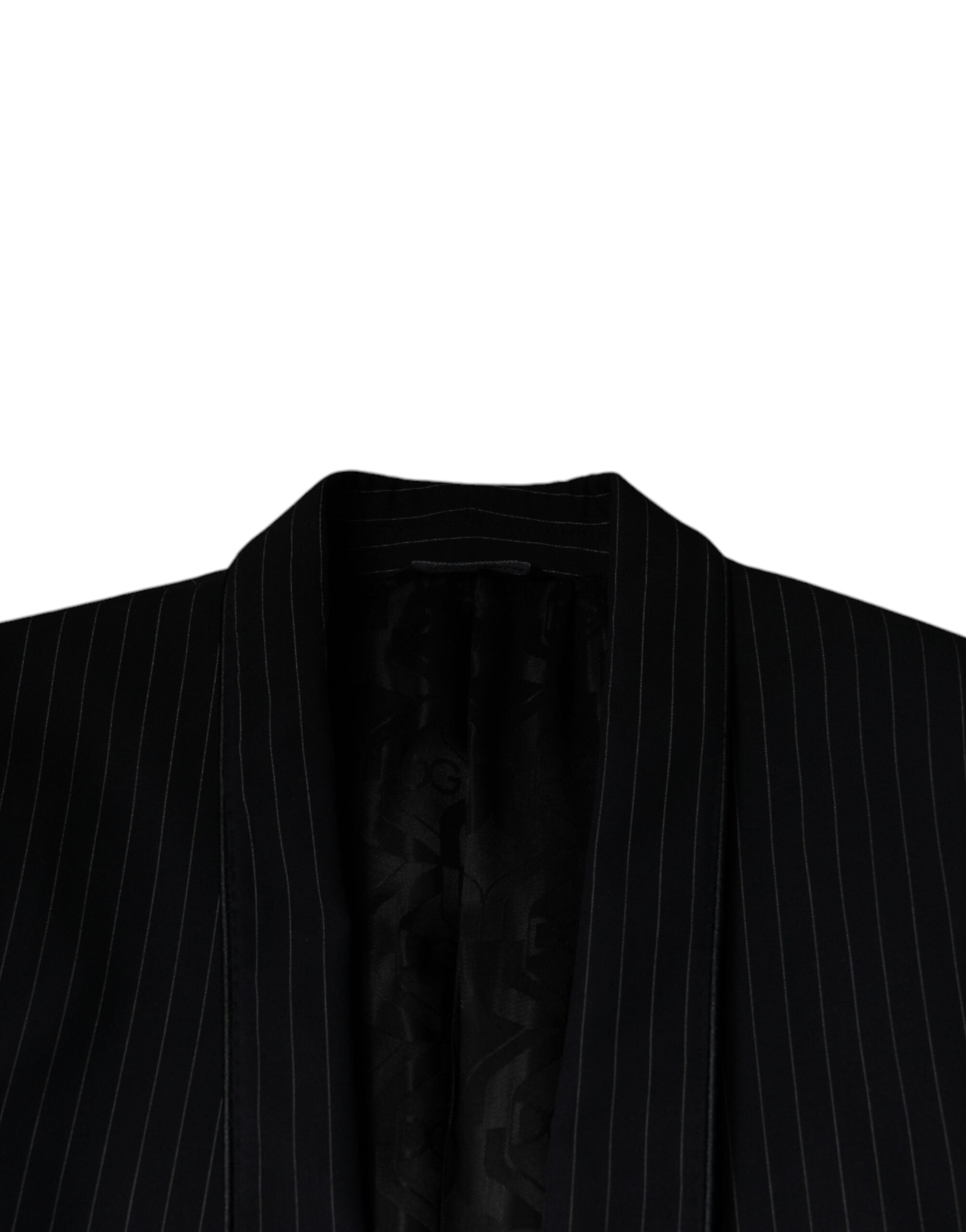 Dolce & Gabbana Black Stripe Single Breasted Formal Suit -   -  Dolce & Gabbana.