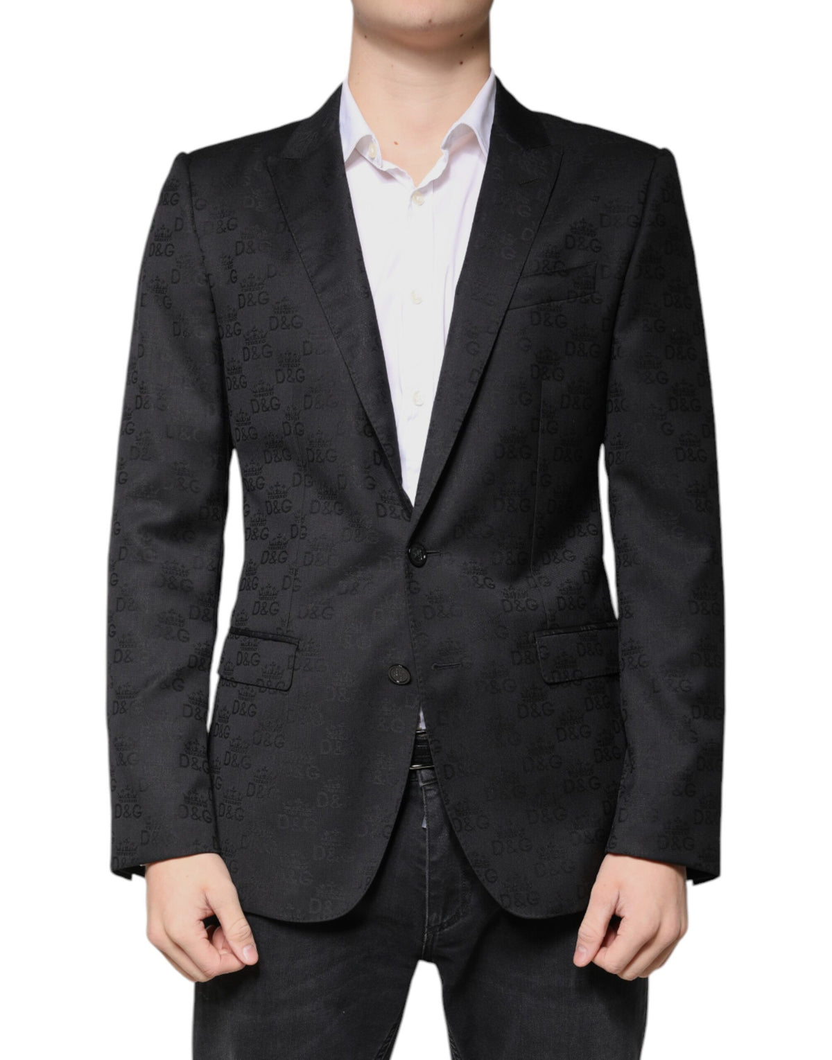 Dolce & Gabbana Black Wool Single Breasted Formal Blazer -   -  Dolce & Gabbana.