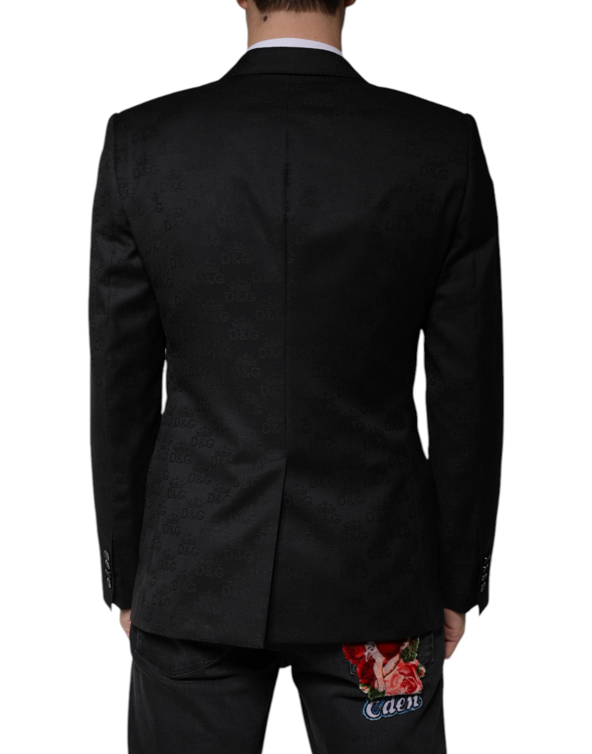 Dolce & Gabbana Black Wool Single Breasted Formal Blazer -   -  Dolce & Gabbana.