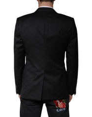 Dolce & Gabbana Black Wool Single Breasted Formal Blazer -   -  Dolce & Gabbana.