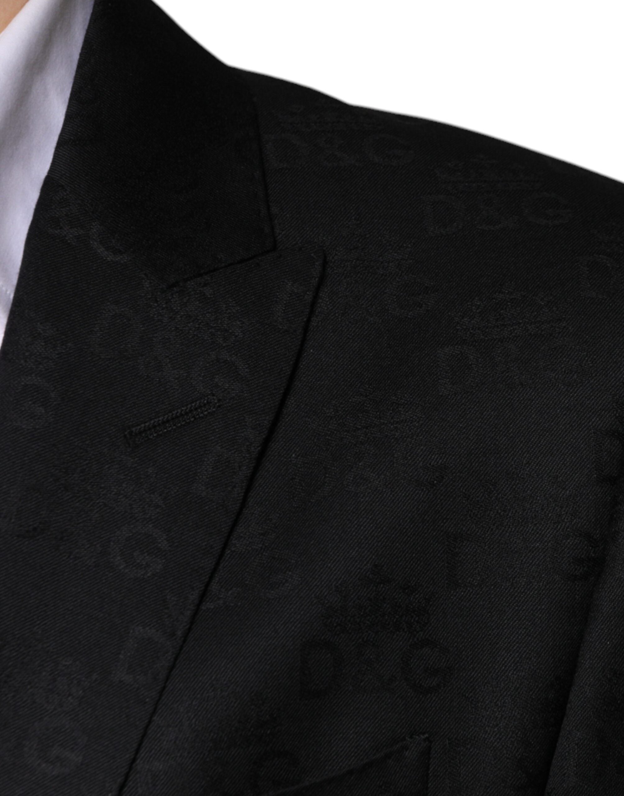 Dolce & Gabbana Black Wool Single Breasted Formal Blazer -   -  Dolce & Gabbana.