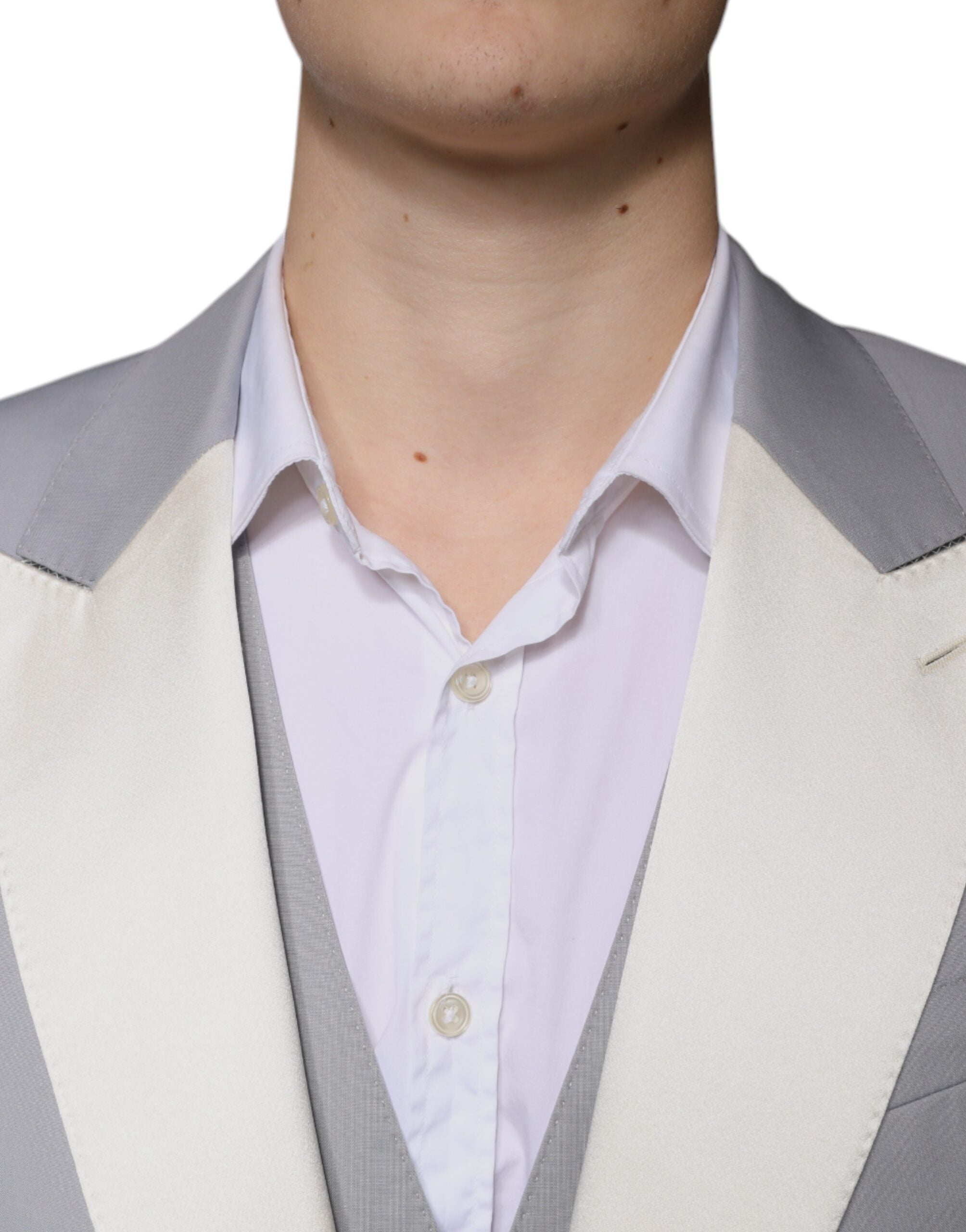 Dolce & Gabbana Gray Wool 3 Piece Slim Fit Formal Suit -   -  Dolce & Gabbana.