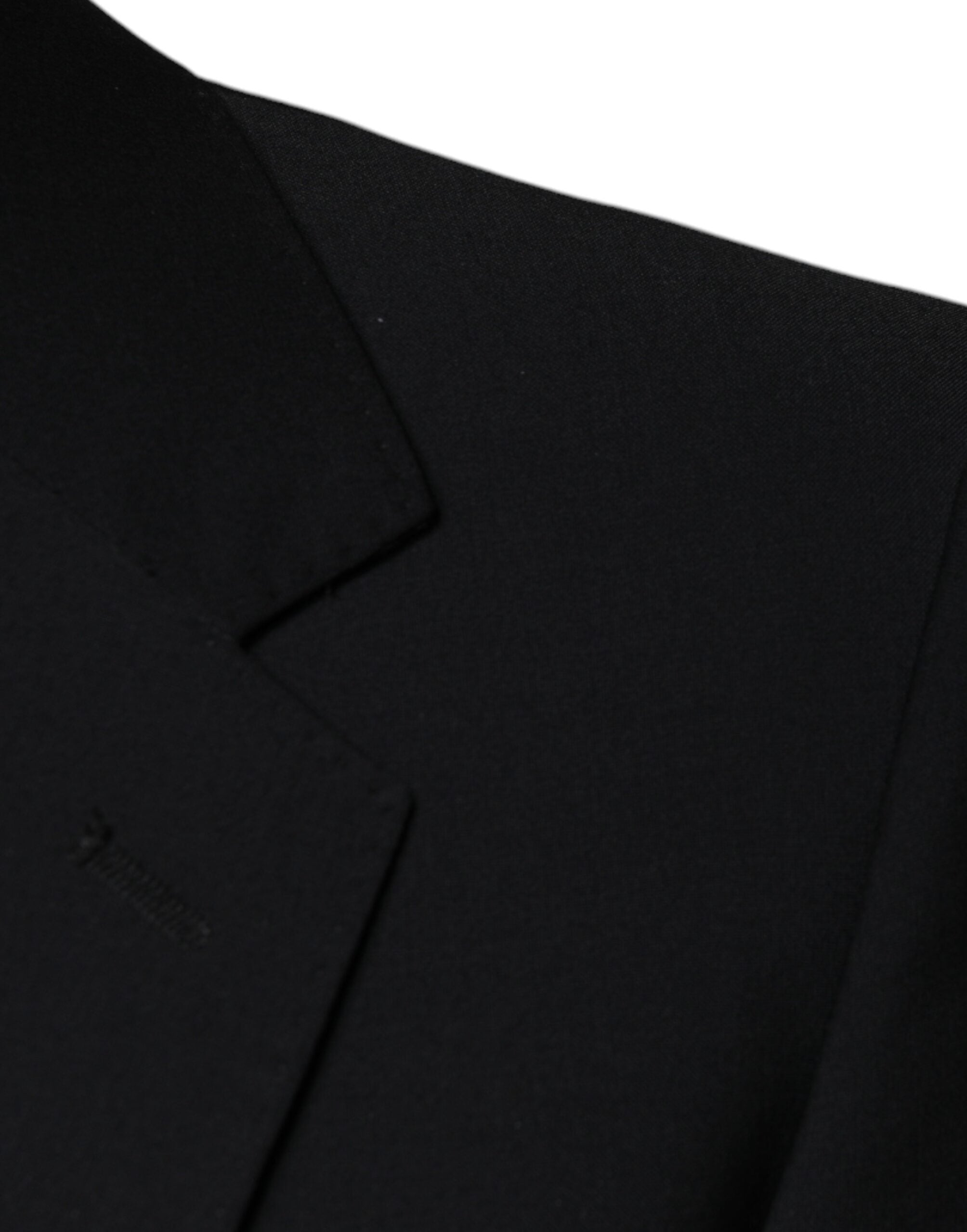 Dolce & Gabbana Black Wool 3 Piece Slim Fit Formal Men Suit -   -  Dolce & Gabbana.