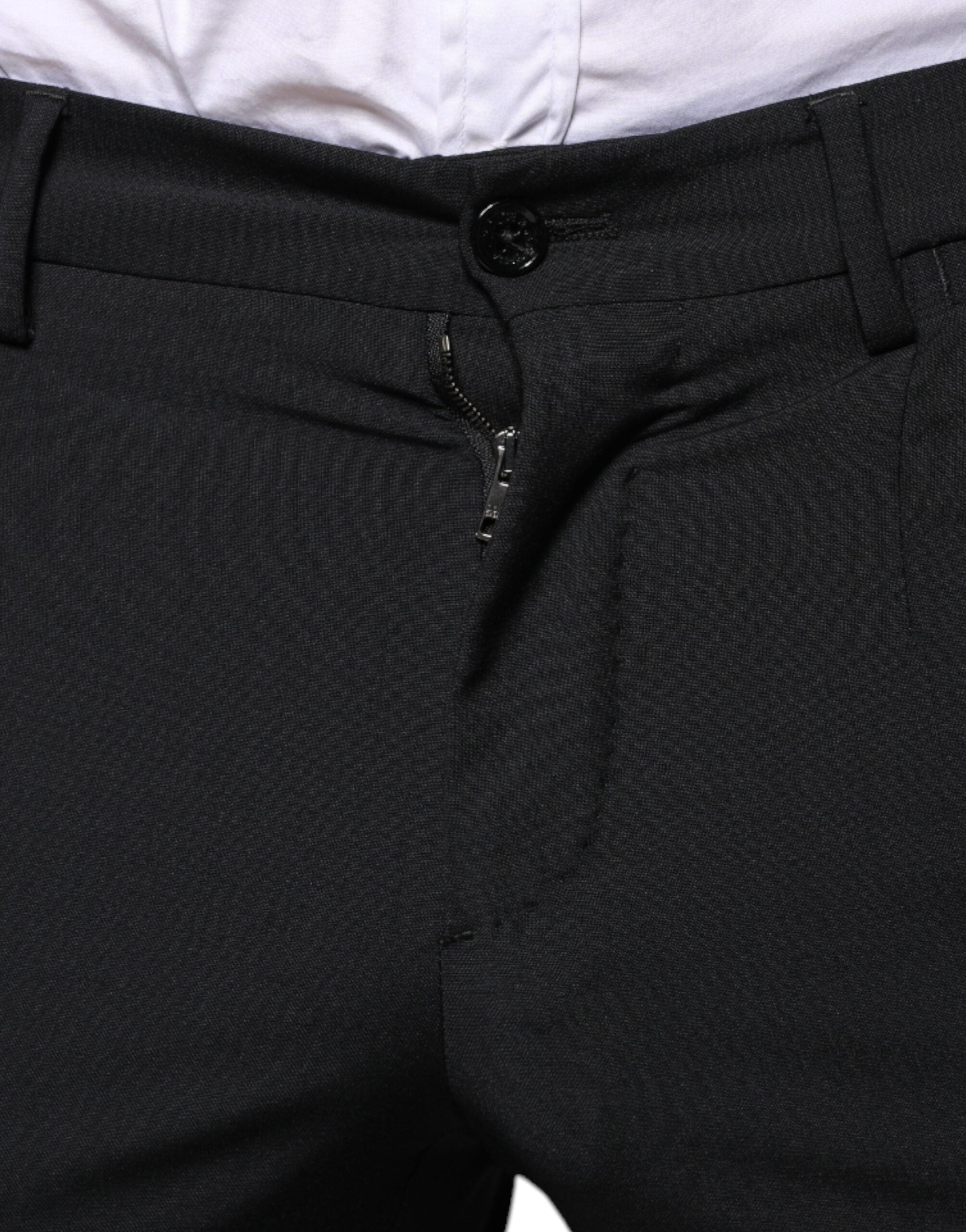 Dolce & Gabbana Black Wool 3 Piece Slim Fit Formal Men Suit -   -  Dolce & Gabbana.
