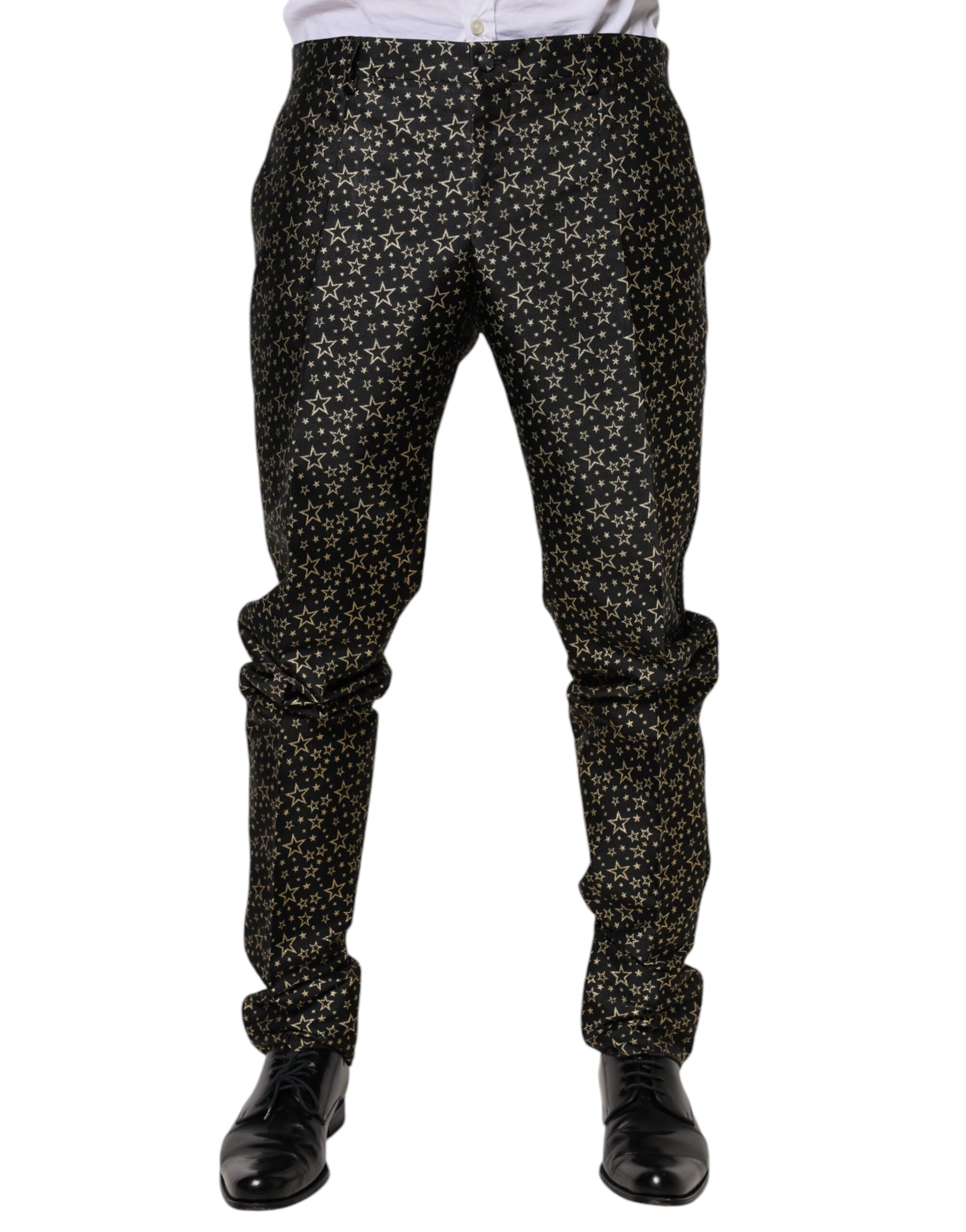 Dolce & Gabbana Black Stars Jacquard SICILIA 2 Piece Suit -   -  Dolce & Gabbana.