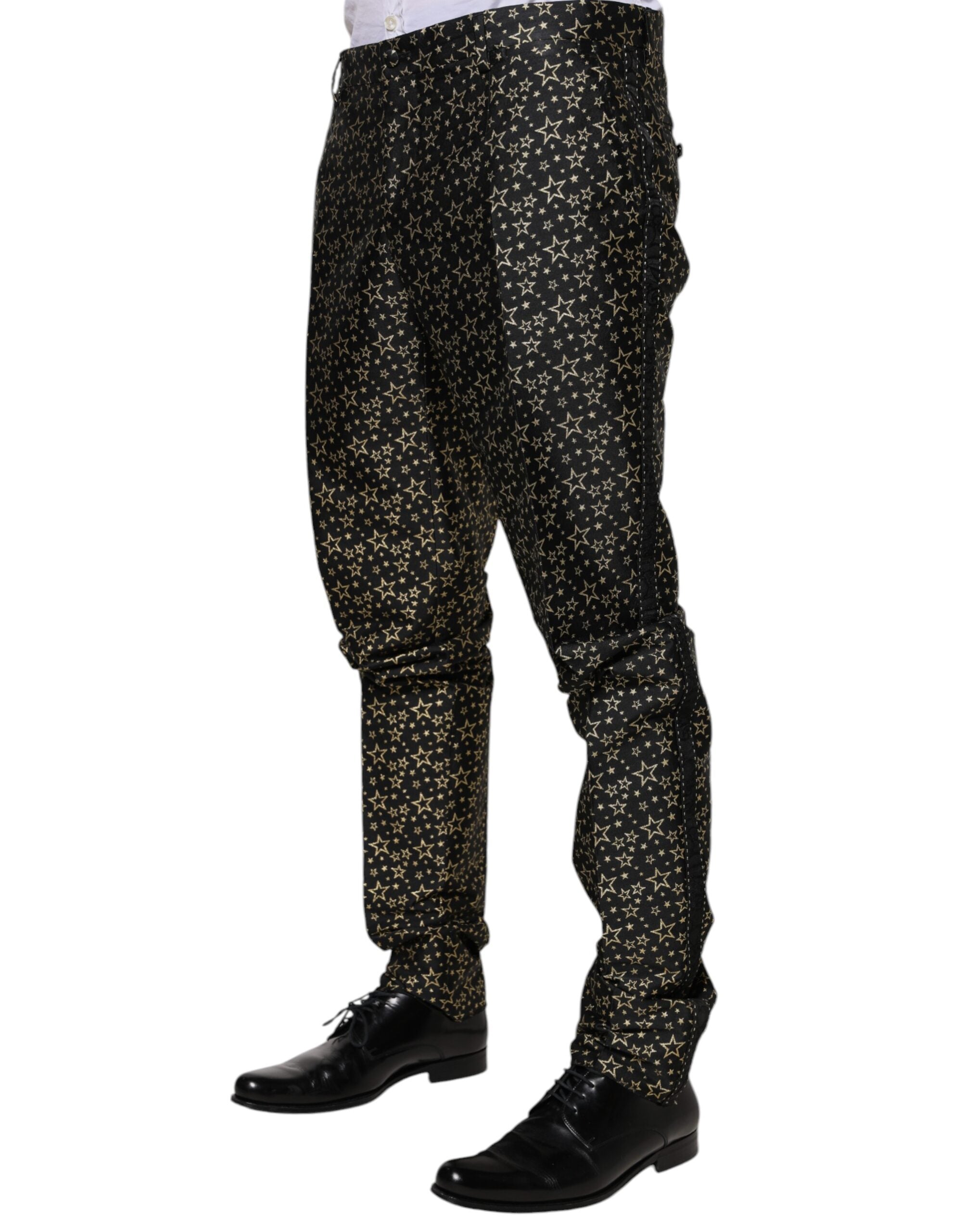 Dolce & Gabbana Black Stars Jacquard SICILIA 2 Piece Suit -   -  Dolce & Gabbana.