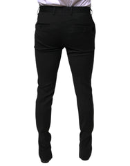 Dolce & Gabbana Black Wool Skinny Formal Dress Pants -   -  Dolce & Gabbana.
