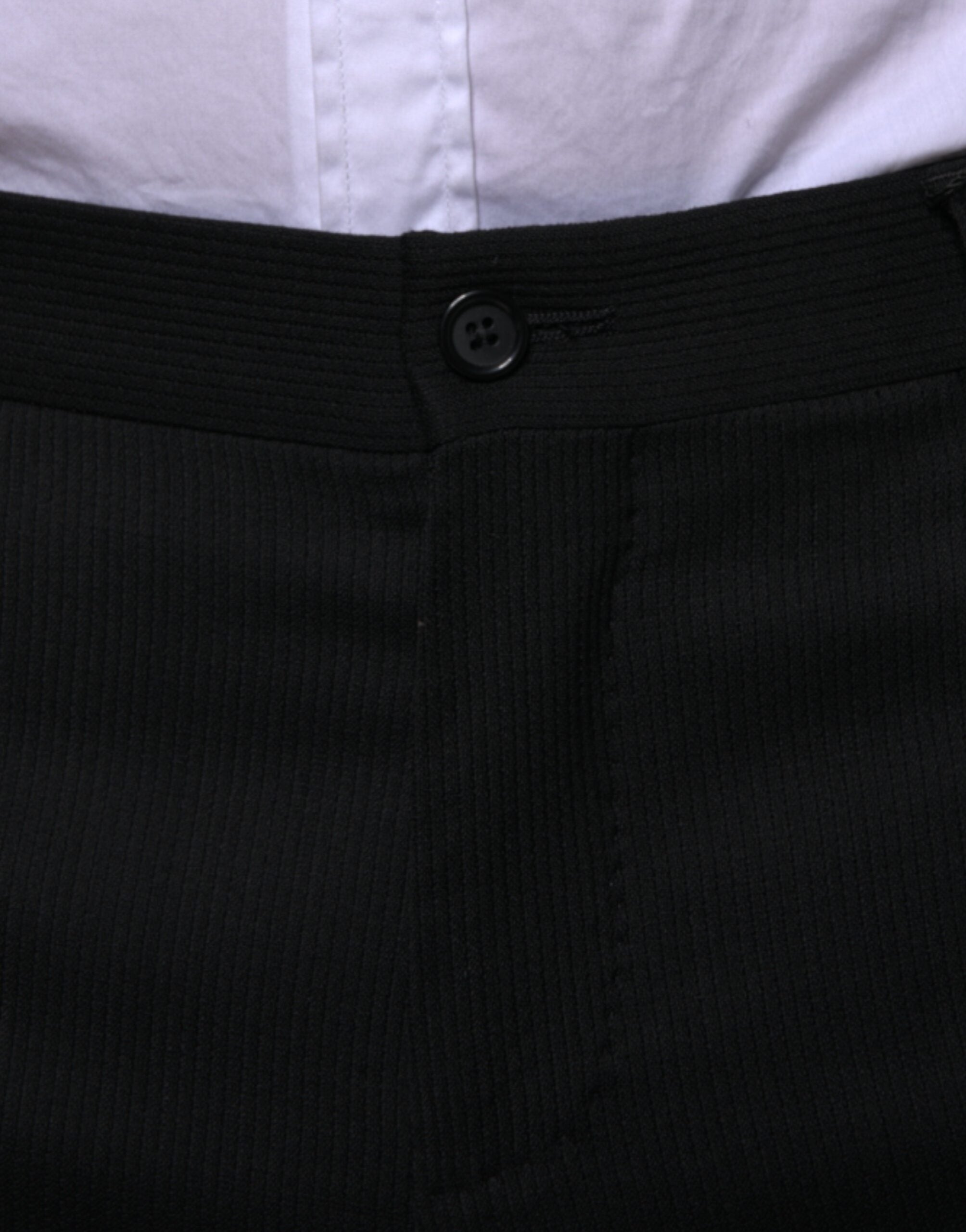 Dolce & Gabbana Black Wool Skinny Formal Dress Pants -   -  Dolce & Gabbana.