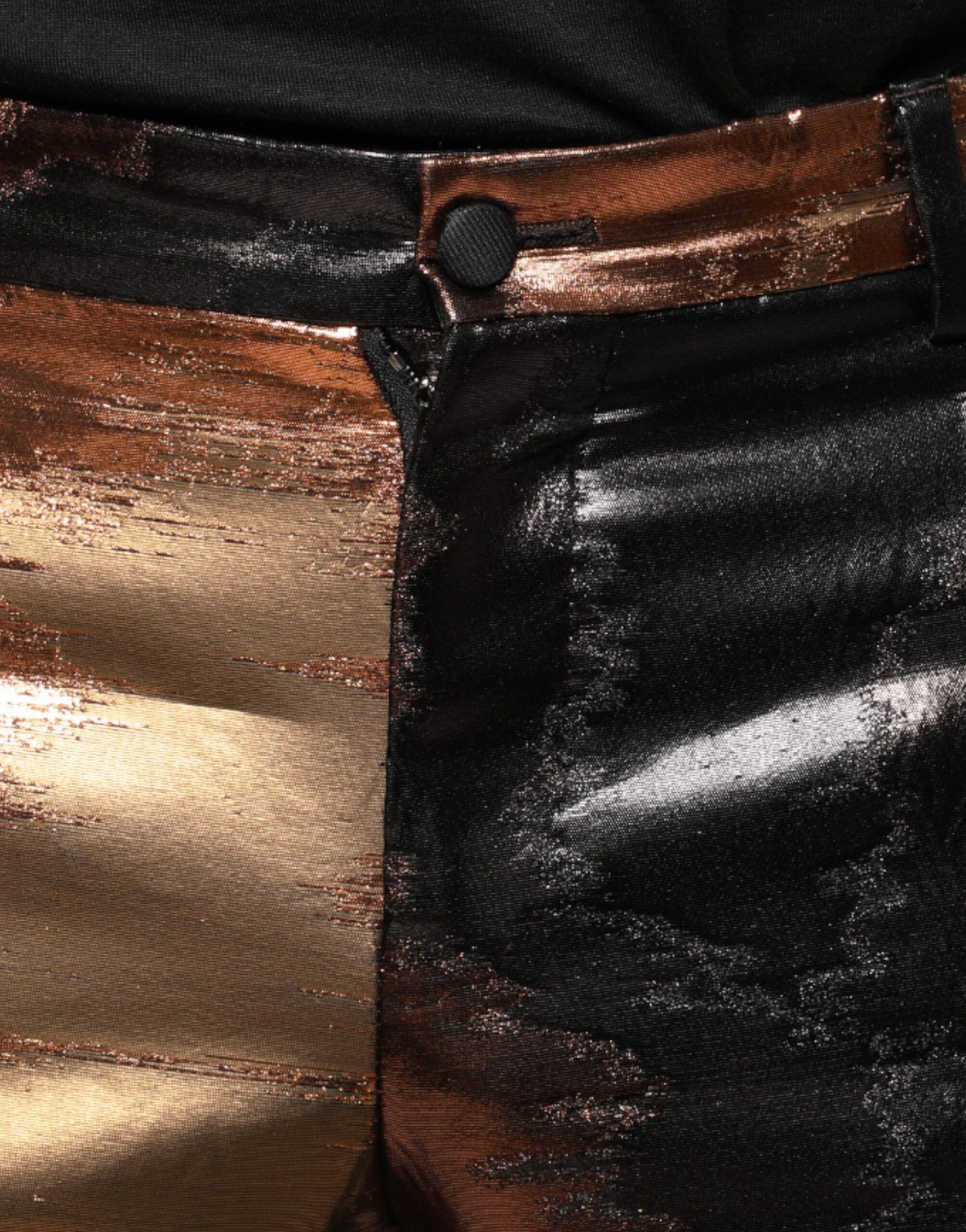 Dolce & Gabbana Multicolor Jacquard Skinny Men Pants -   -  Dolce & Gabbana.
