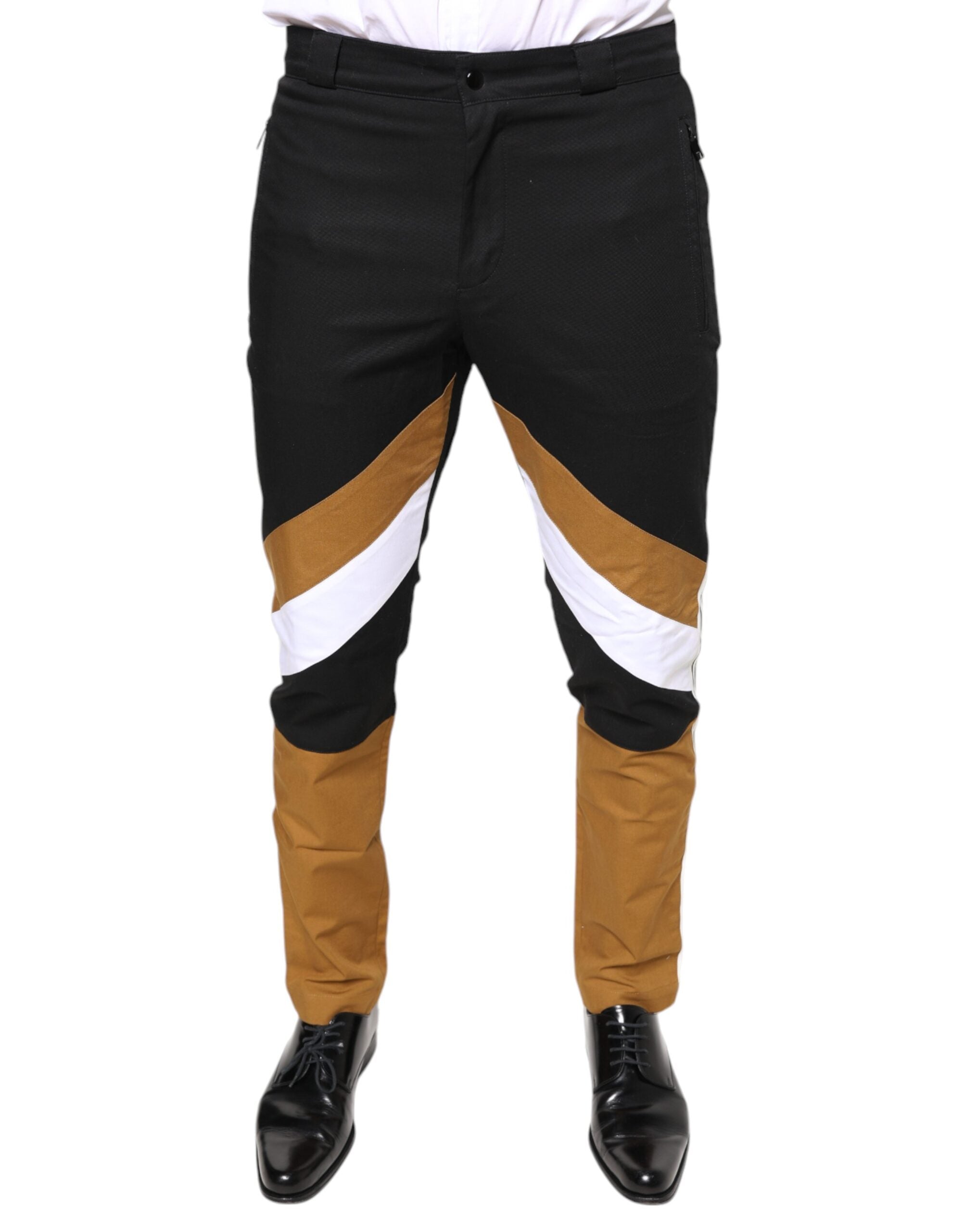 Dolce & Gabbana Multicolor Stripe Skinny Cotton Pants -   -  Dolce & Gabbana.