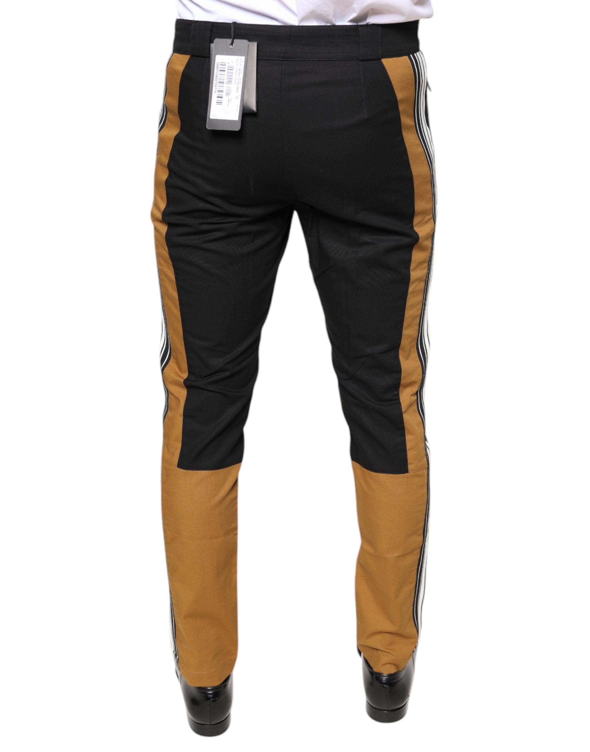 Dolce & Gabbana Multicolor Stripe Skinny Cotton Pants -   -  Dolce & Gabbana.