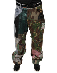 Dolce & Gabbana Multicolor Patchwork Camouflage Denim Jeans -   -  Dolce & Gabbana.