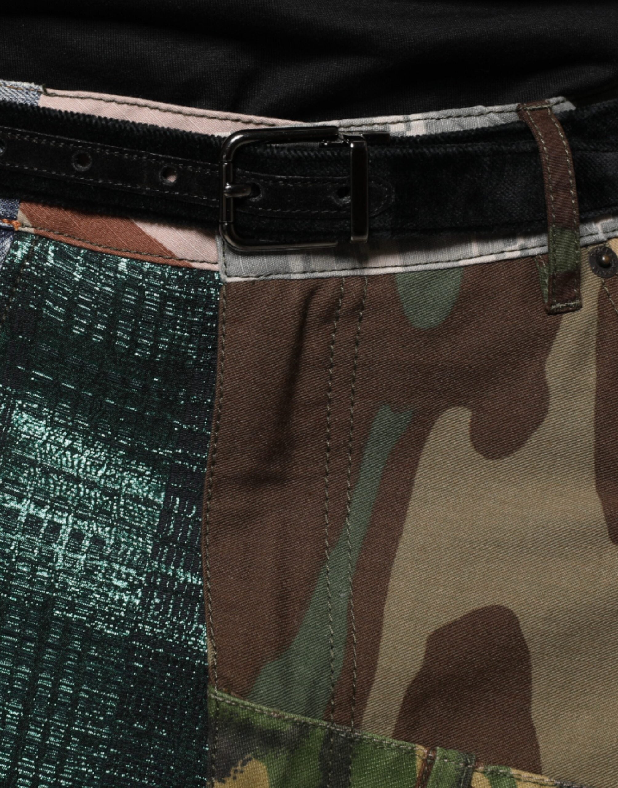 Dolce & Gabbana Multicolor Patchwork Camouflage Denim Jeans -   -  Dolce & Gabbana.