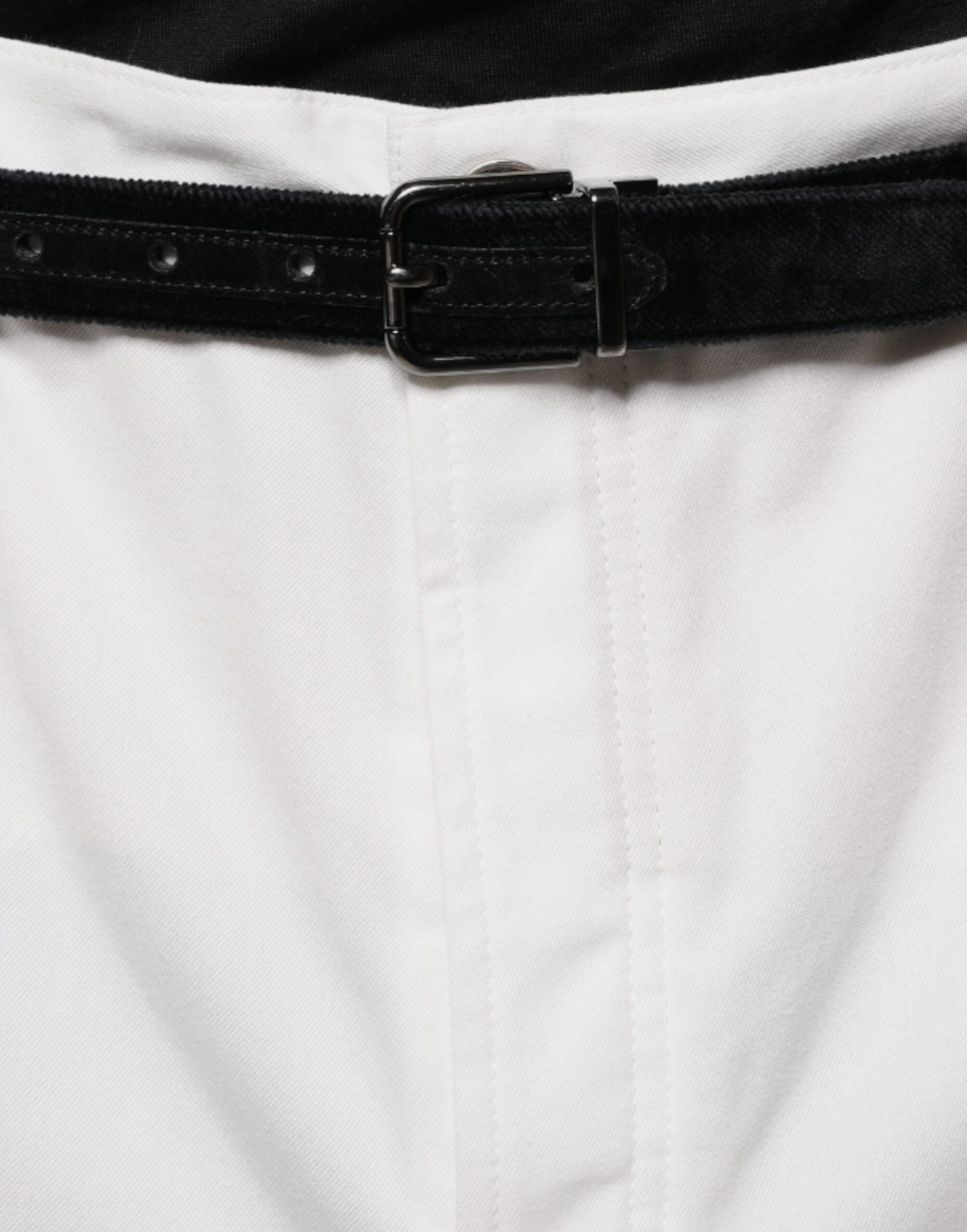 Brunello Cucinelli White Cotton Men Dress Tapered Pants -   -  Brunello Cucinelli.