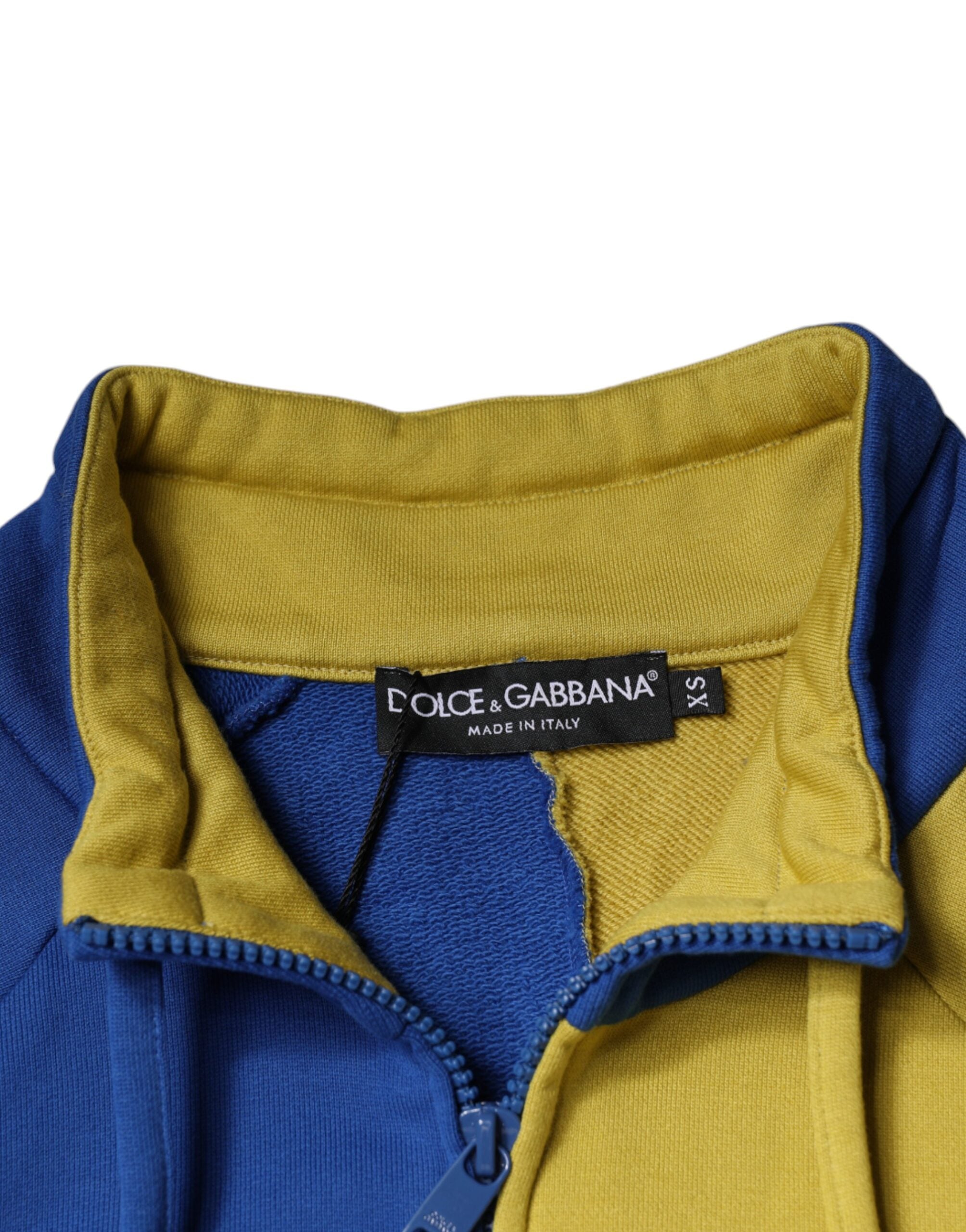 Dolce & Gabbana Multicolor Patchwork Men Sweatshirt Sweater -   -  Dolce & Gabbana.