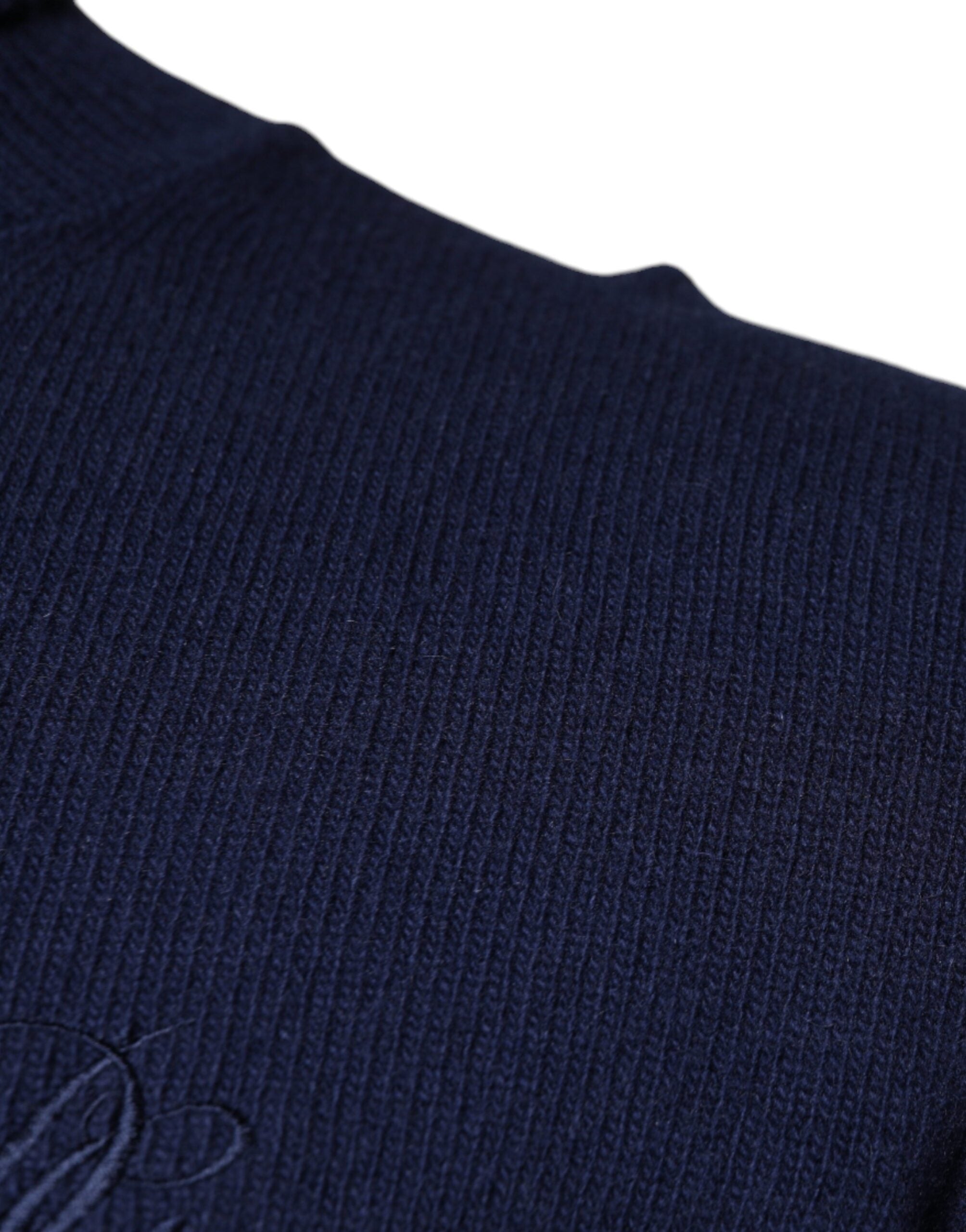 Dolce & Gabbana Blue Wool Knit Turtleneck Pullover Sweater -   -  Dolce & Gabbana.