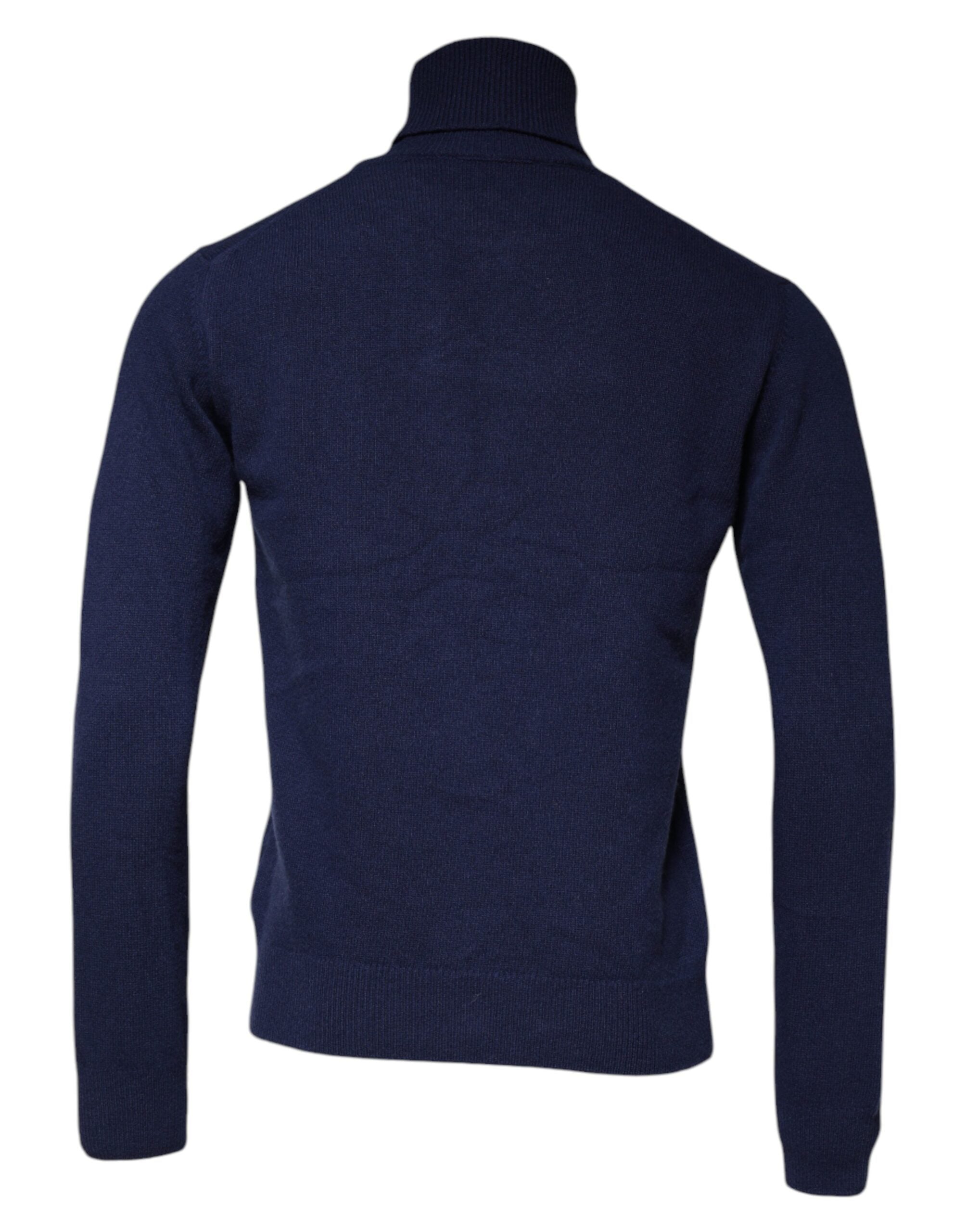 Dolce & Gabbana Blue Wool Knit Turtleneck Pullover Sweater -   -  Dolce & Gabbana.