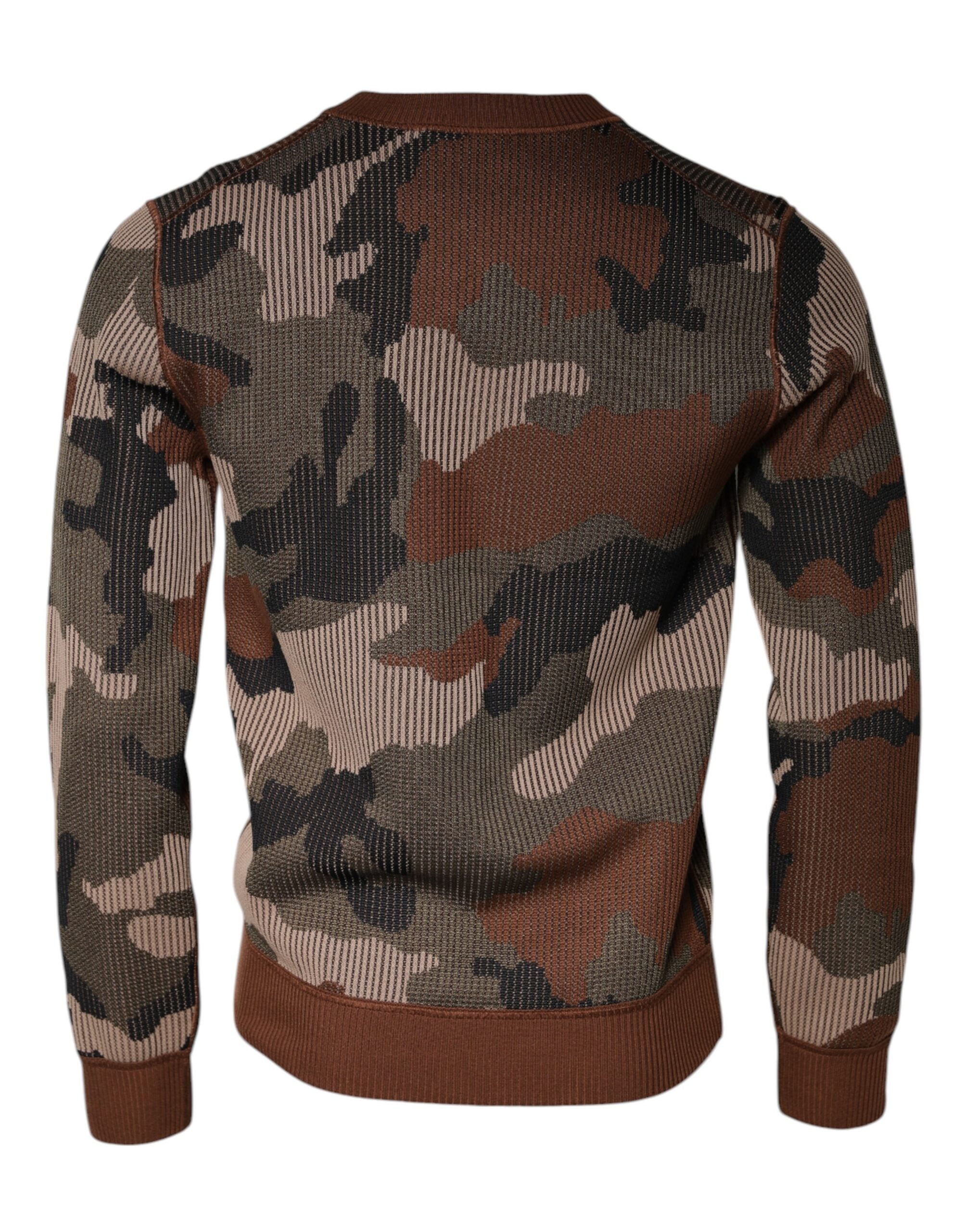 Dolce & Gabbana Multicolor Camouflage Men Pullover Sweater -   -  Dolce & Gabbana.