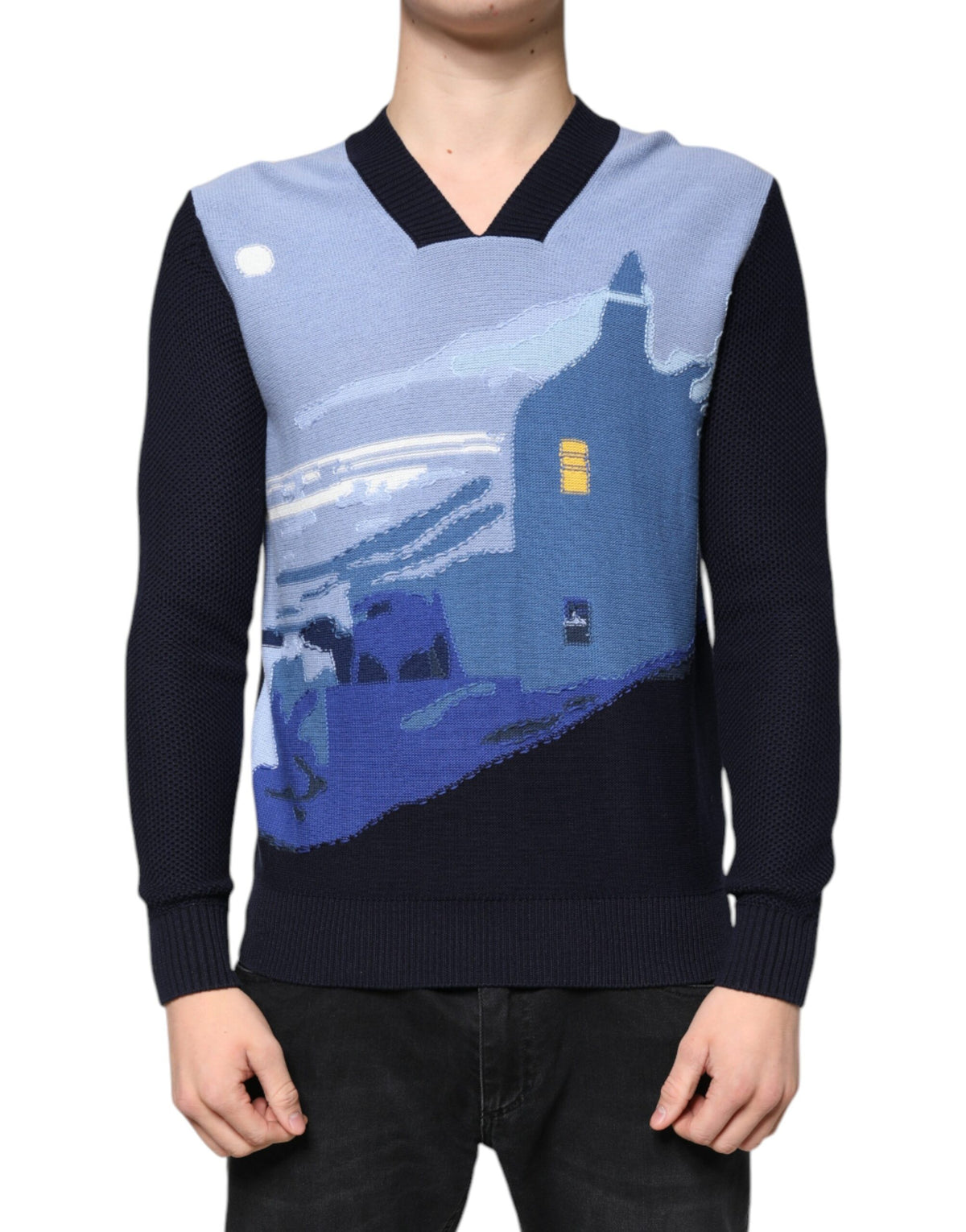Ballantyne Multicolor Long Sleeves V-neck Pullover Sweater -   -  Ballantyne.