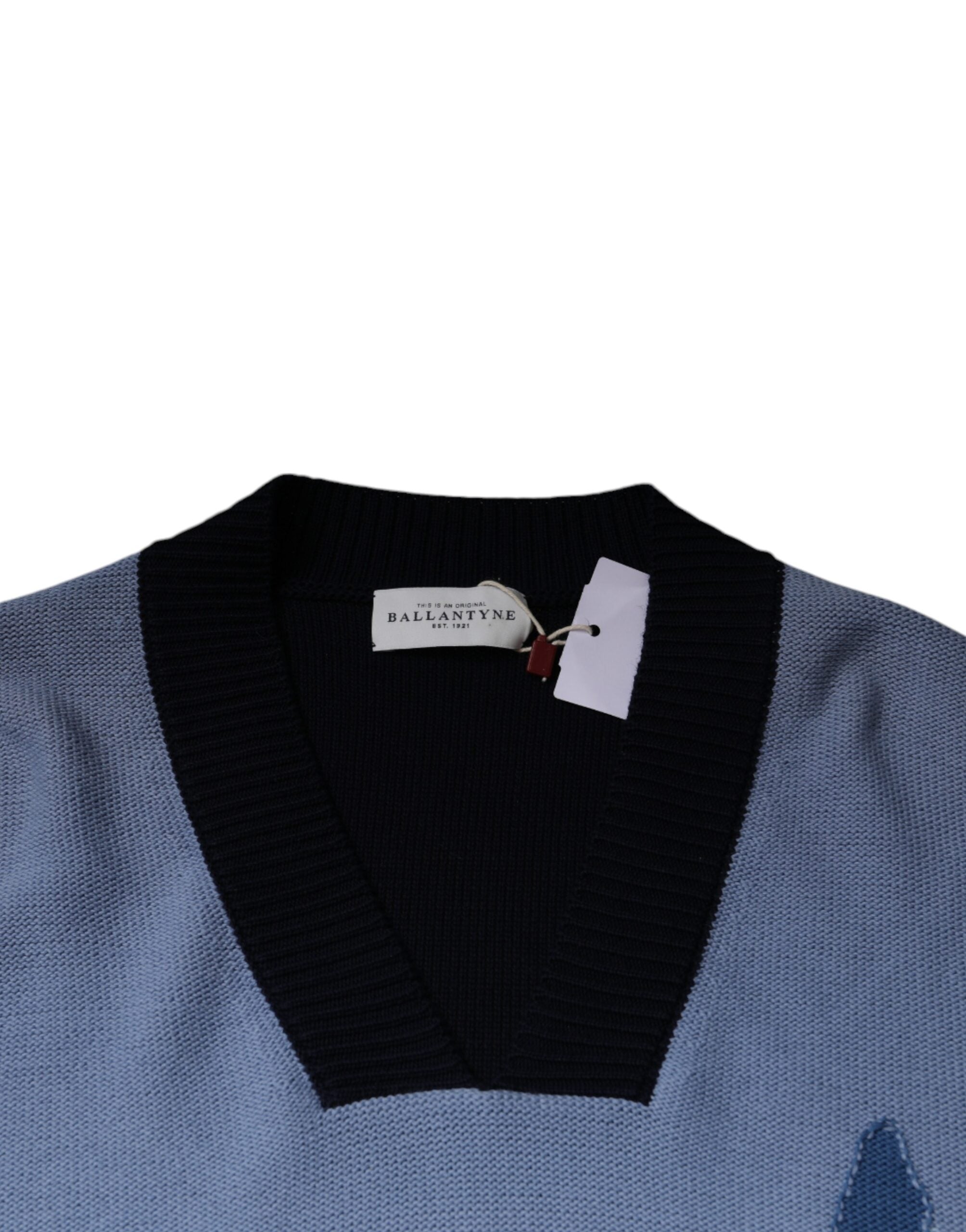 Ballantyne Multicolor Long Sleeves V-neck Pullover Sweater -   -  Ballantyne.