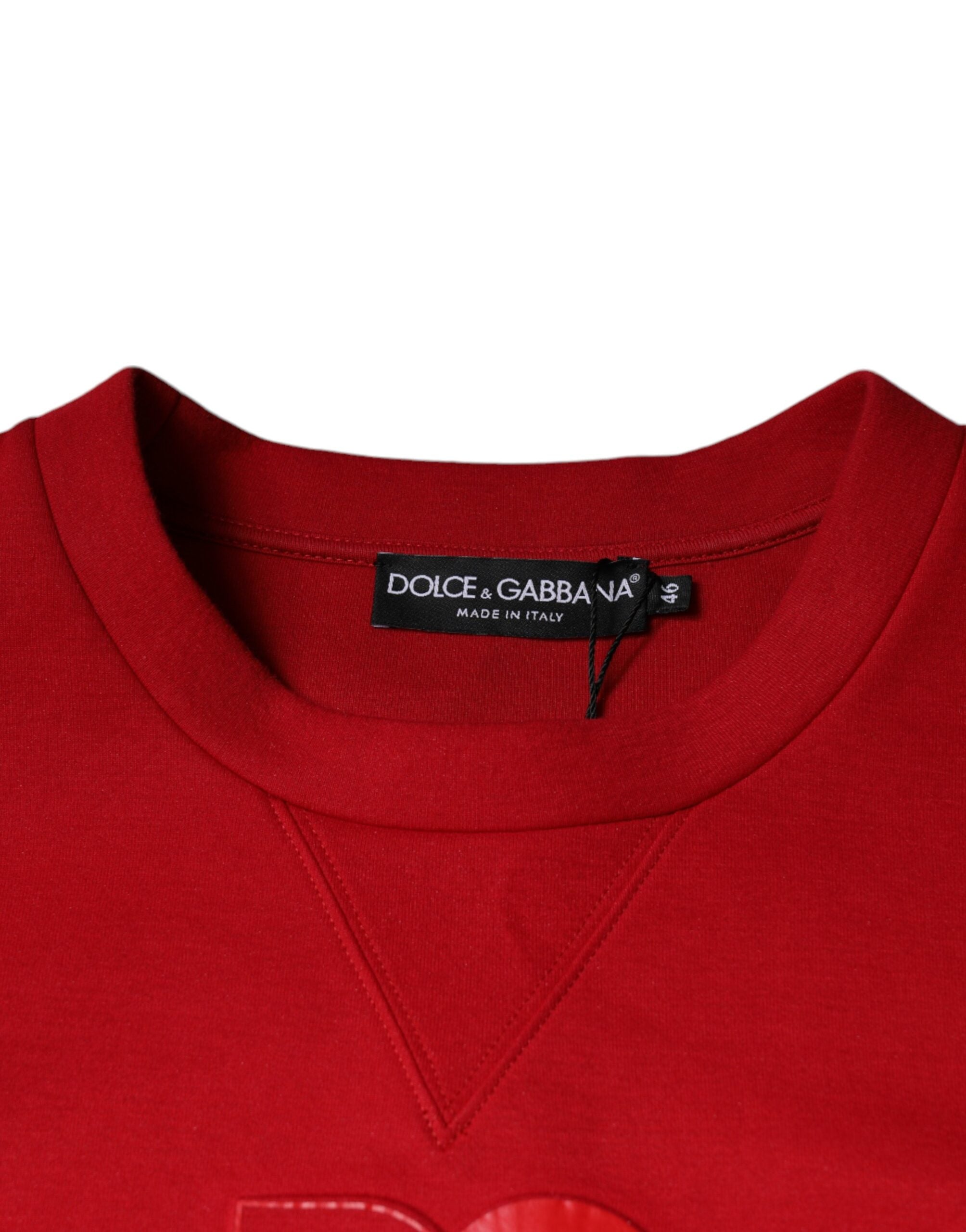 Dolce & Gabbana Maroon DG Logo Cotton Sweatshirt Sweater -   -  Dolce & Gabbana.